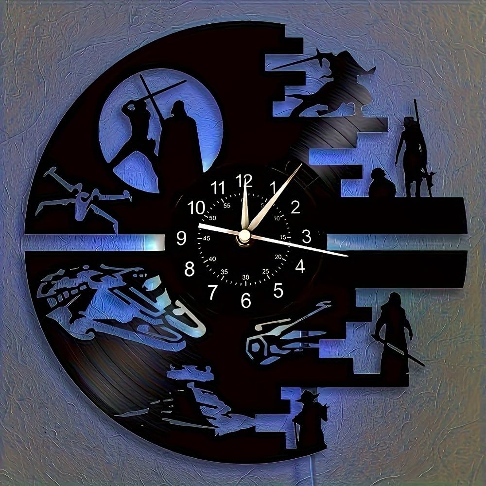 Decorative Vinyl Wall Clock with 12 Inches Science Fiction - Premium Selection Official Imagery - 5