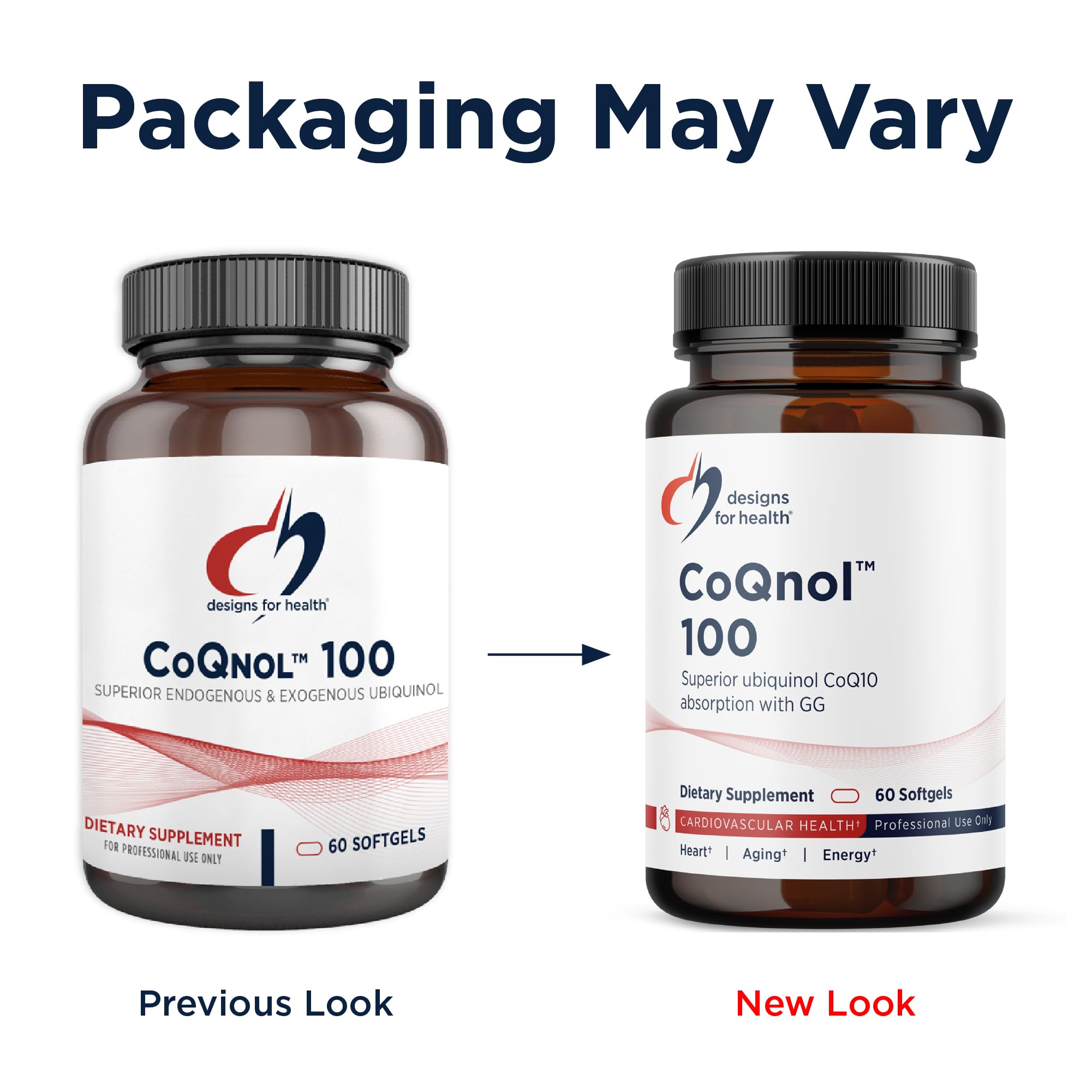 Designs for Health CoQnol 100 mg, CoQ10 Ubiquinol, 60 Softgels, 6 - Designs for Health Official Product View 6