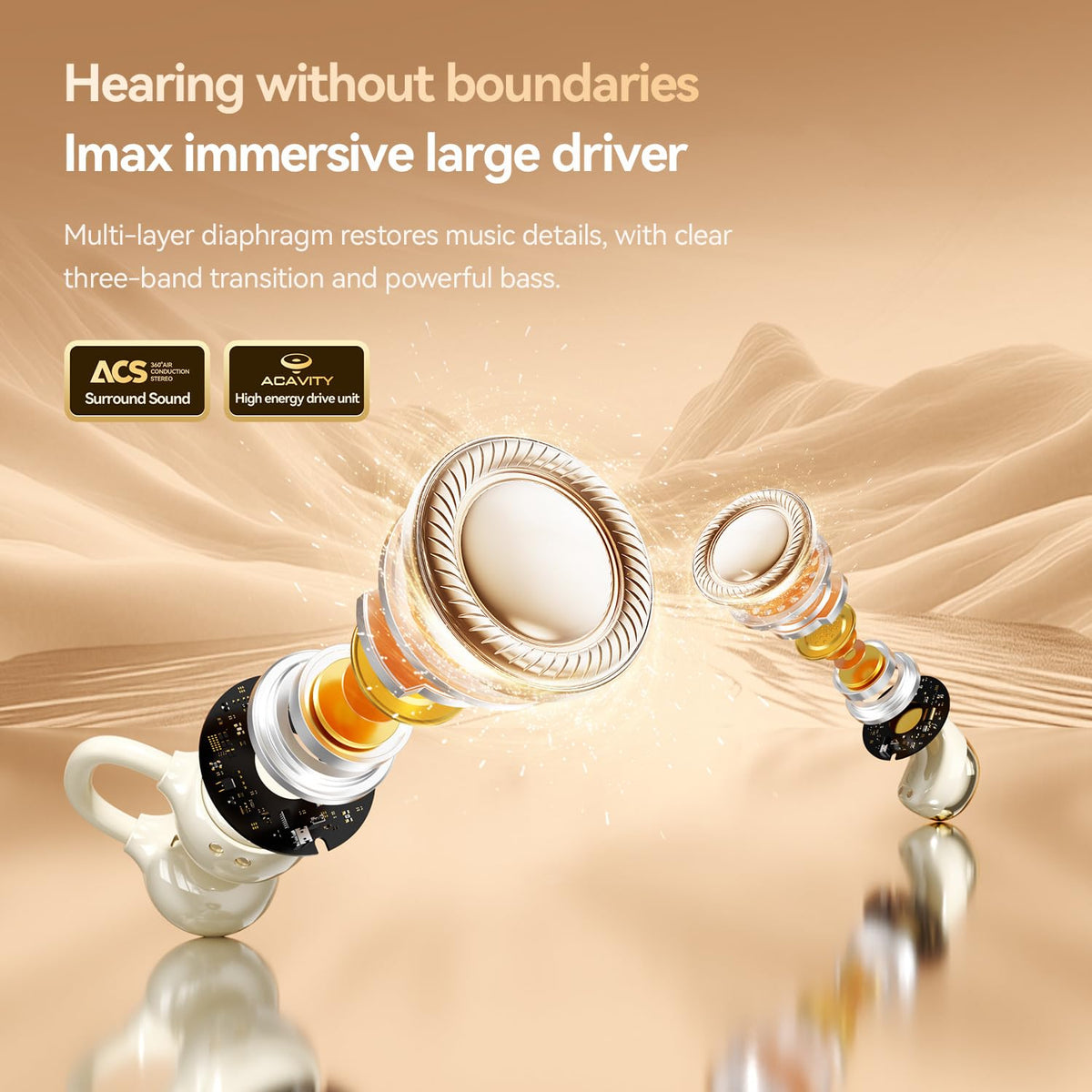 Jewelry Inspired Clip On Earbuds with Detachable Sparkle - miyonsin Official Imagery - 6