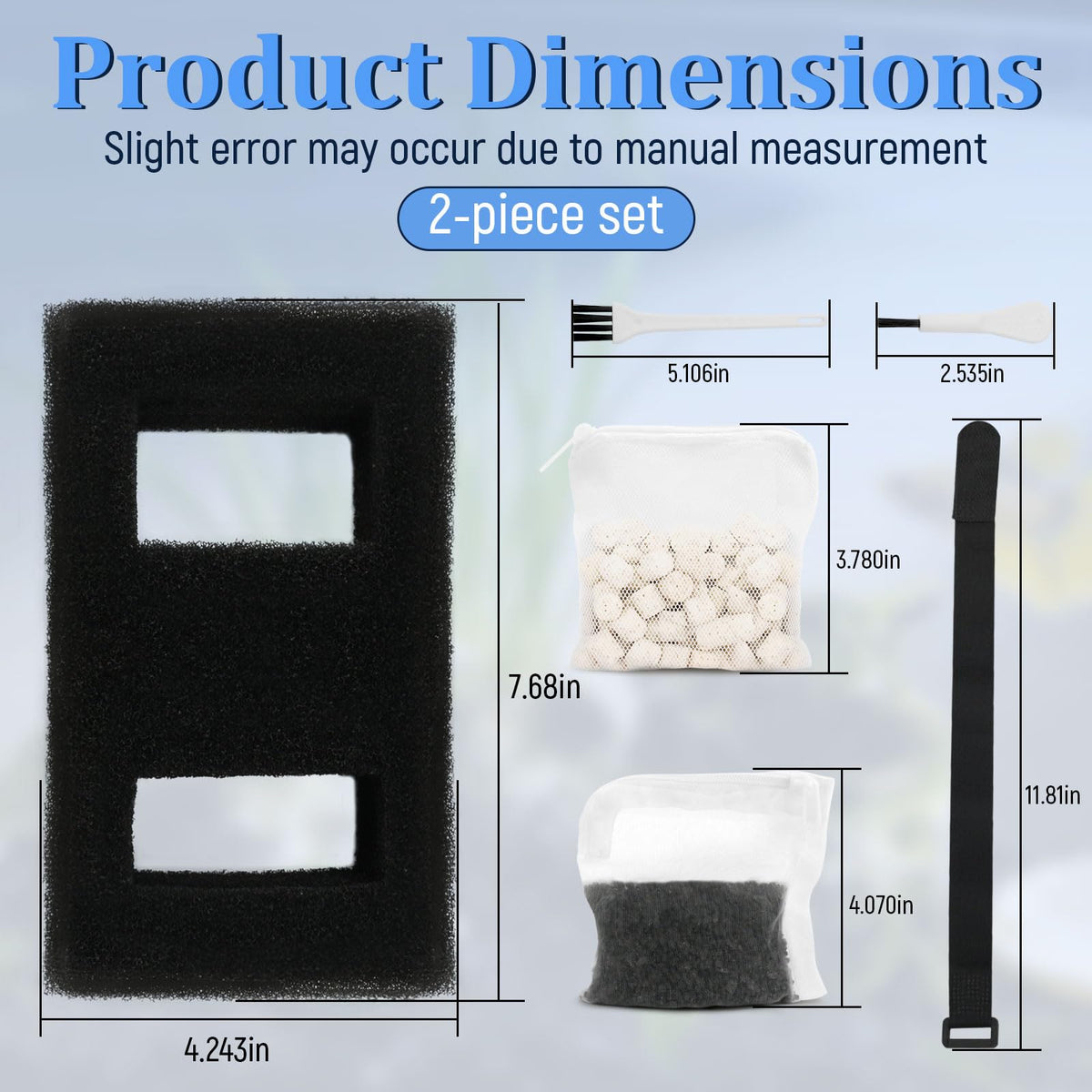 A1376 Aquarium Filter Media Kit for Most Standard Aquariums - SHAHN Official Imagery - 3