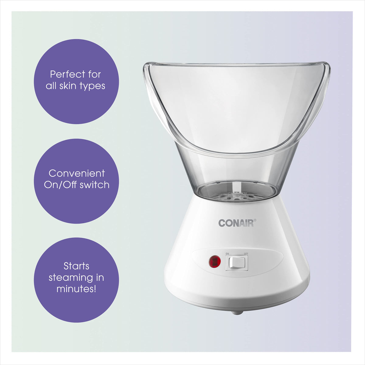 True Glow by Conair Moisturizing Mist Facial Steamer Warm - Conair Official Imagery - 6