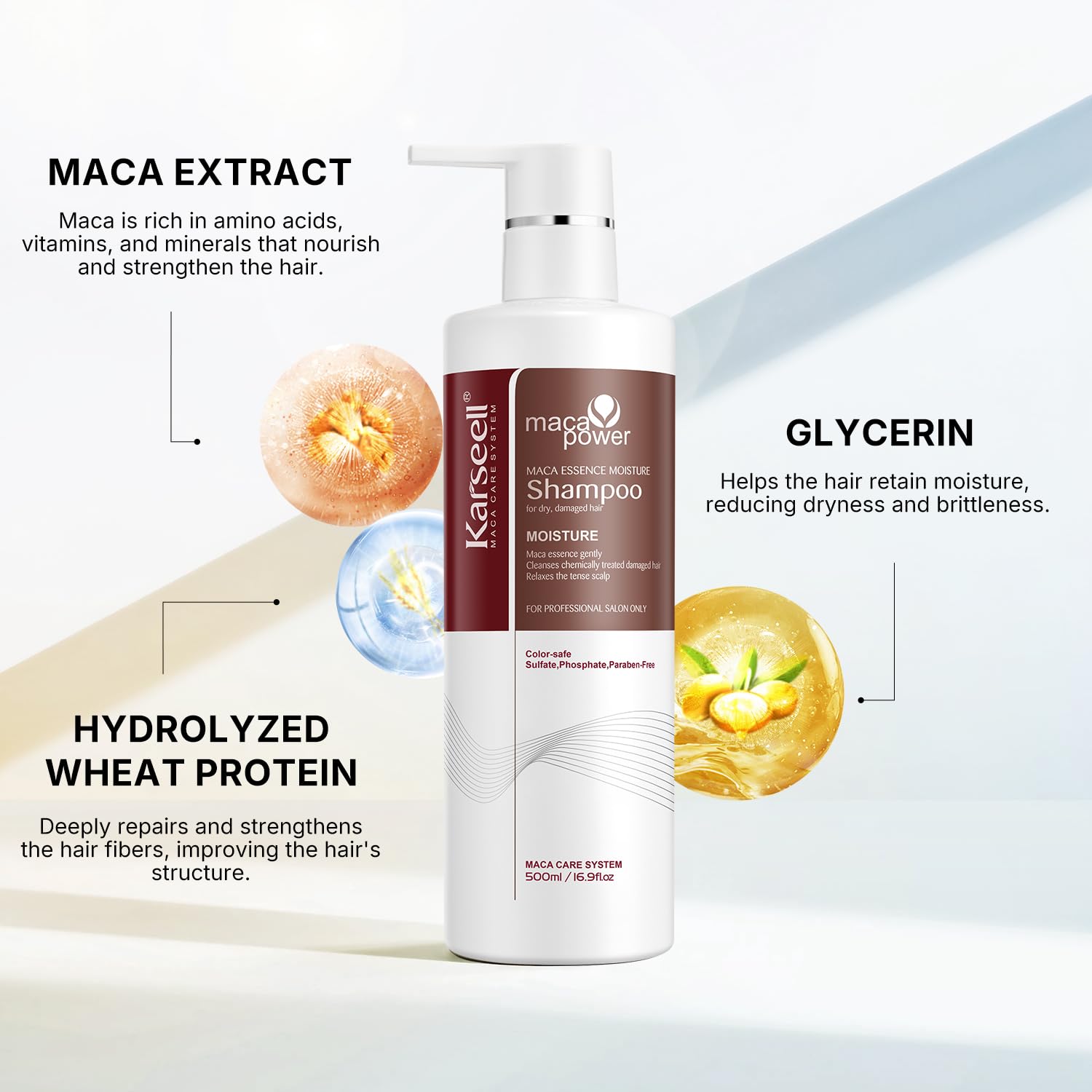 Karseell Moisturizing Shampoo 16 9 Fl Oz - Karseell Official Imagery - 3