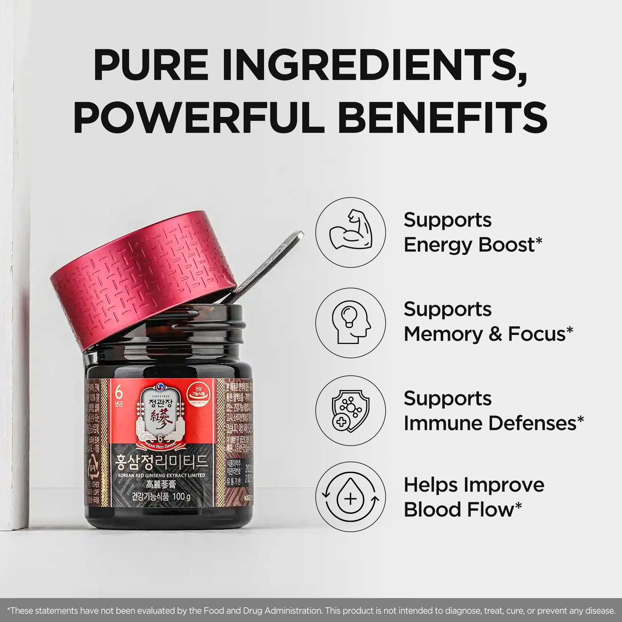 JUNG KWAN JANG Korean Red Ginseng Extract Limited 100g Jar | Gins - JUNG KWAN JANG Official Product View 5