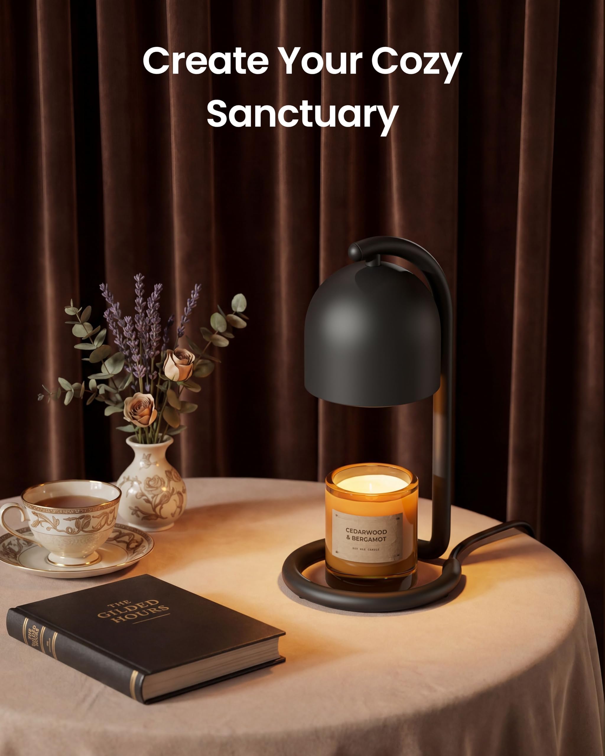 SwitchBot Smart Candle Warmer Lamp App & Voice Control, Flameless - SwitchBot Official Product View 8