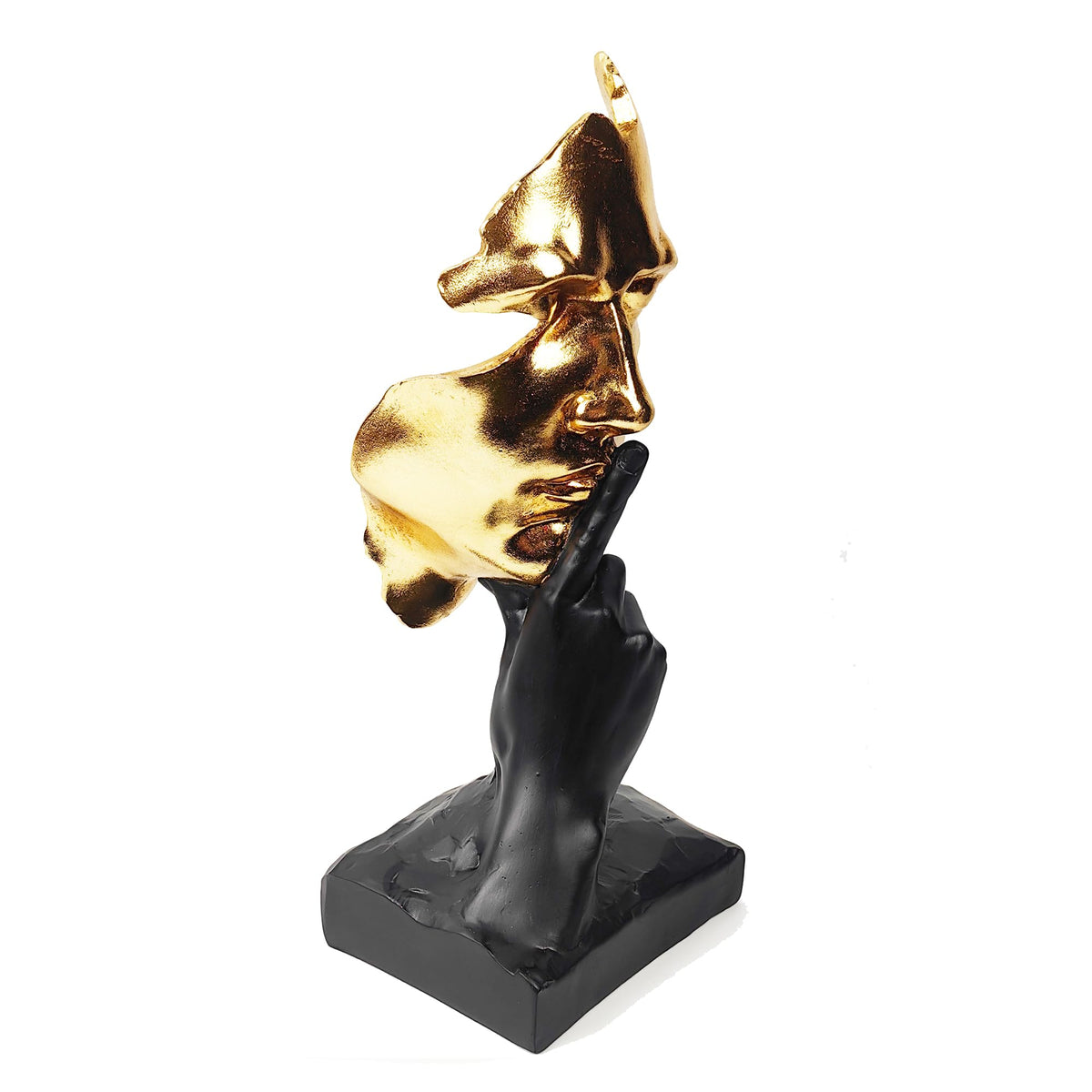 Thinker Statue Silence is Gold Abstract Art Figurine Decor - EPTUEGA Official Imagery - 1
