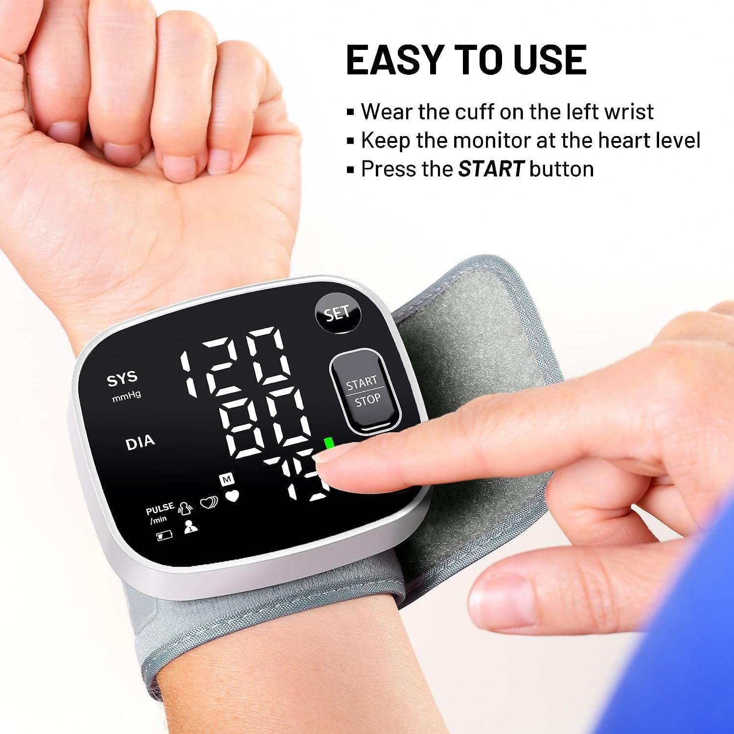 Oklar Wrist Blood Pressure Monitor – FDA Cleared