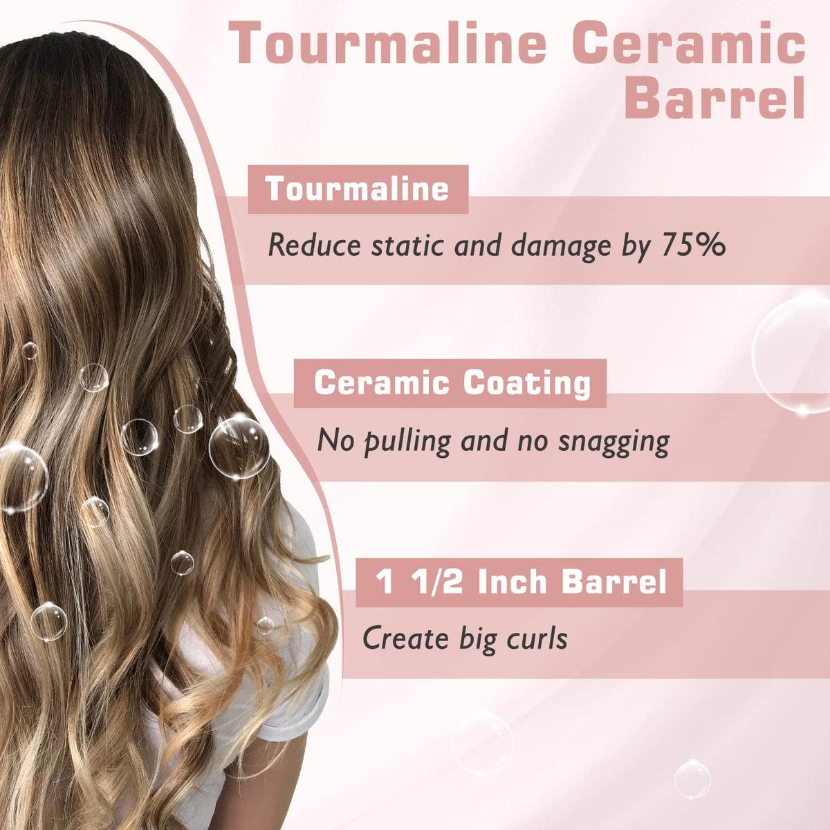 1 5 in Curling Iron Dual Voltage 100 240V for Soft Beach - Hoson Official Imagery - 6