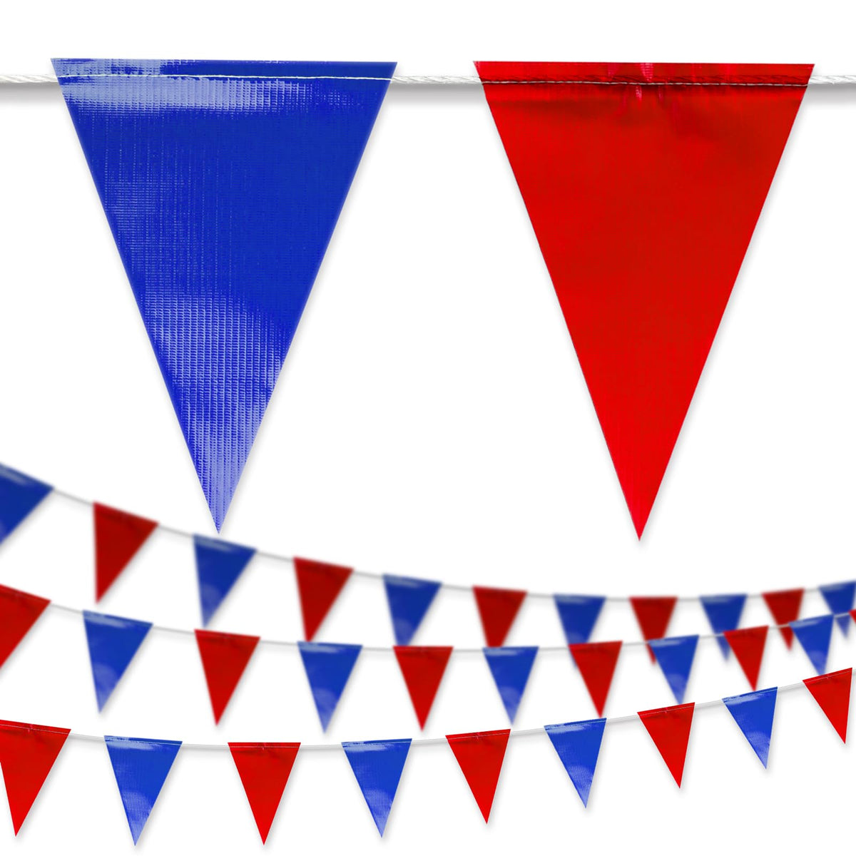 Blue Yellow Pennant Banner Flags - NACARUM Official Imagery - 6