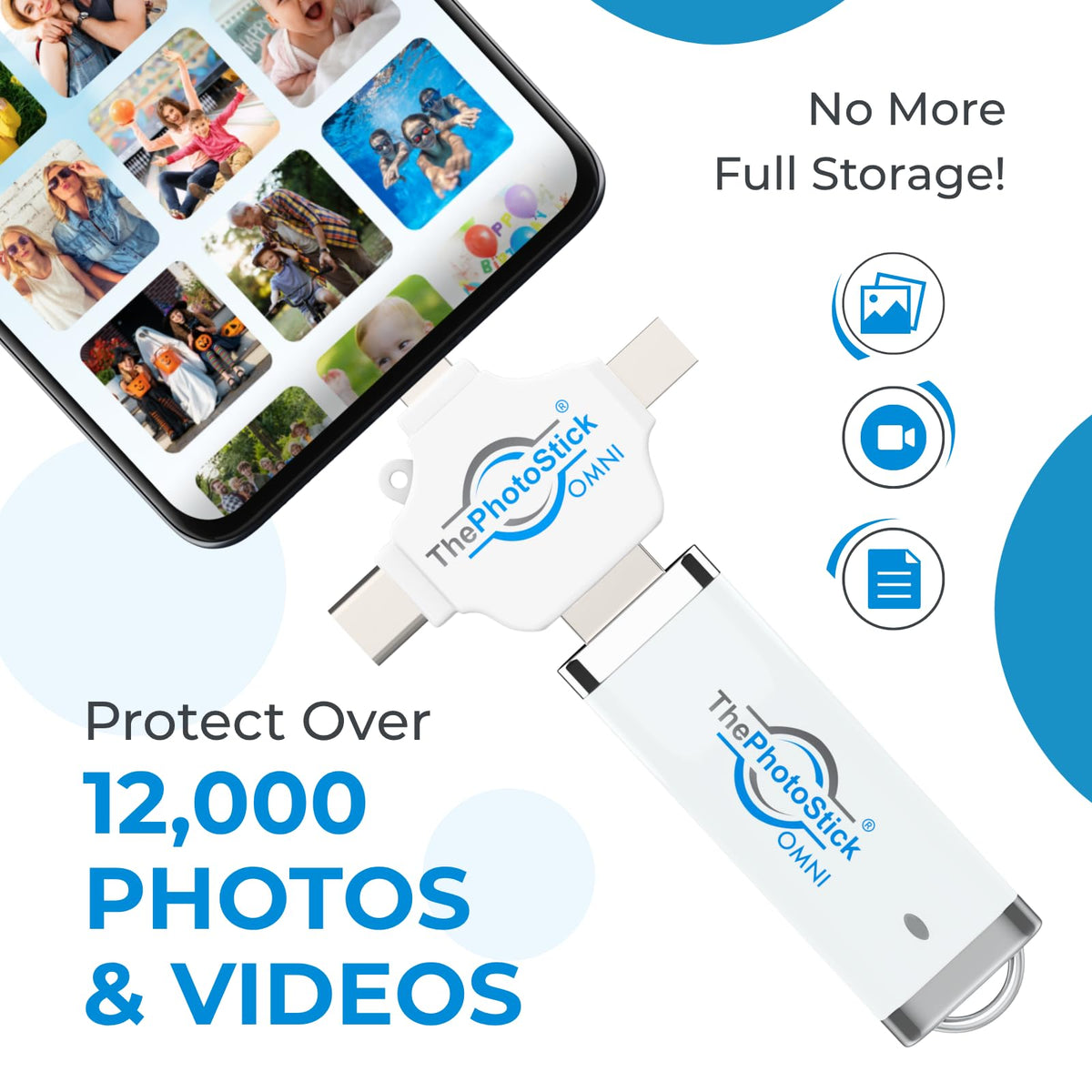 ThePhotoStick Omni 32GB Photo Backup for iPhone Android and - ThePhotoStick Official Imagery - 8