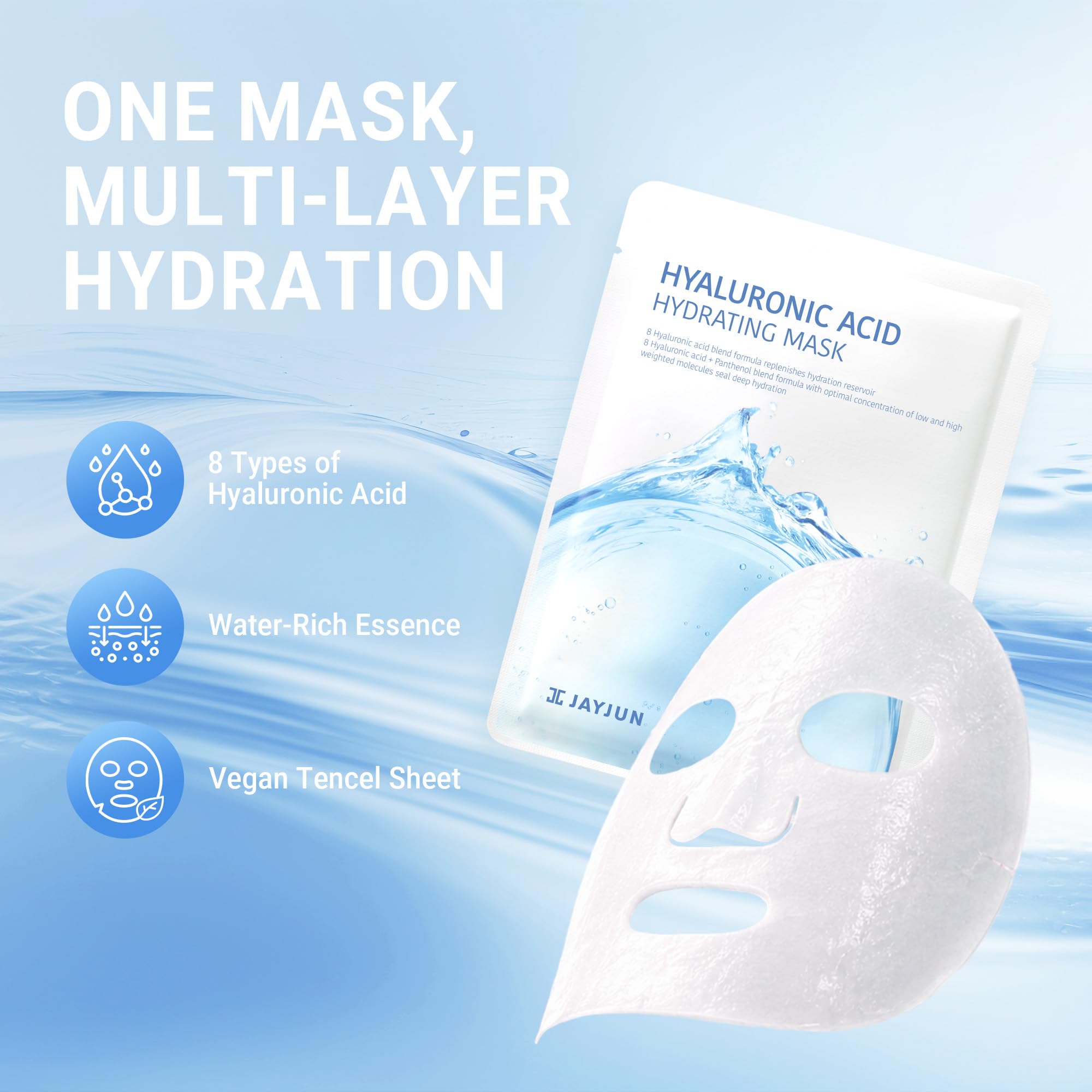 JAYJUN Hyaluronic Acid Hydrating Mask - JAYJUN JJ Official Product Imagery - 3