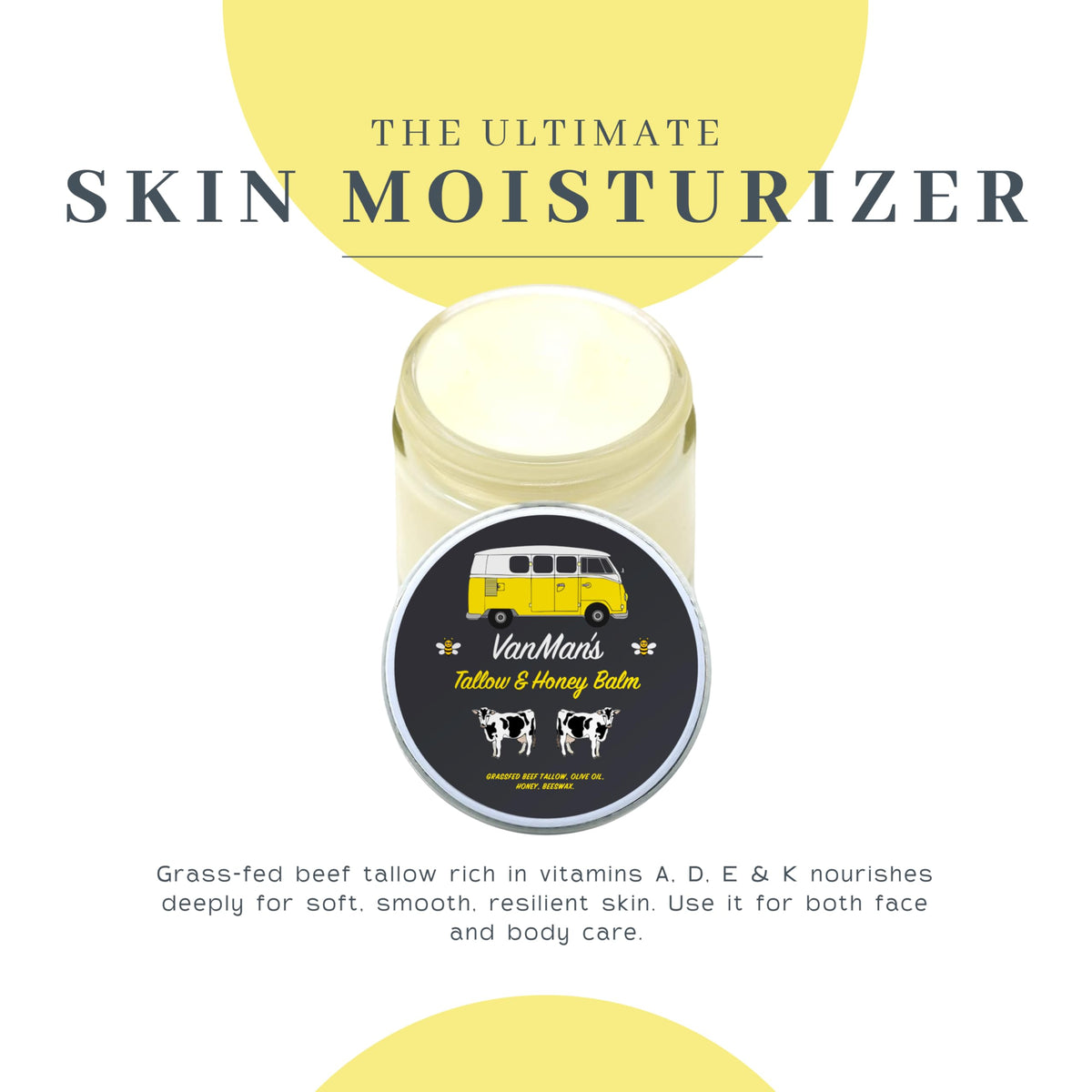 Vanman s Tallow and Honey Balm With No Added Scent - The VanMan Company Official Imagery - 6