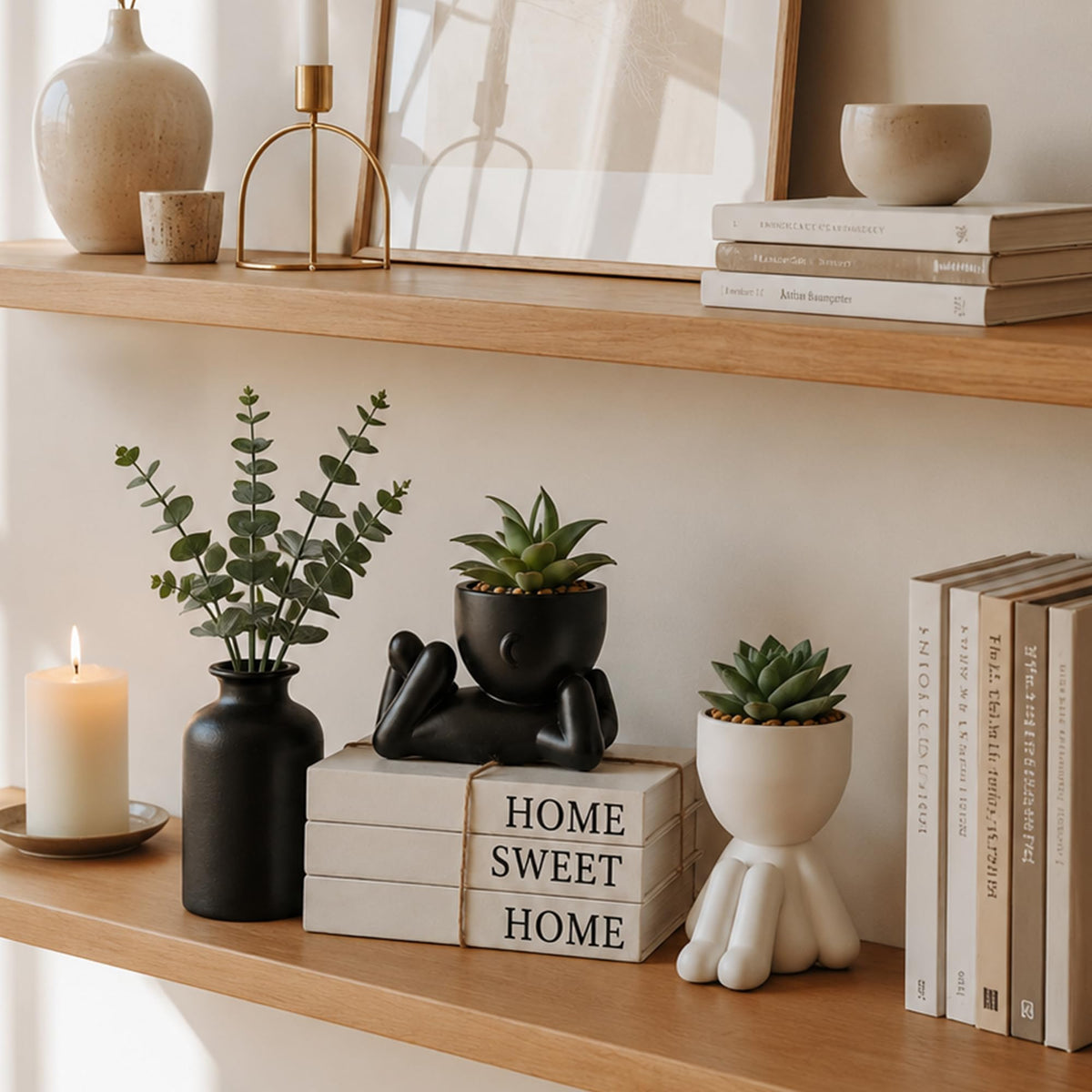 4PCS Farmhouse Home Decor Set Room Shelf Table Decor Indoor - EASLIV Official Imagery - 5