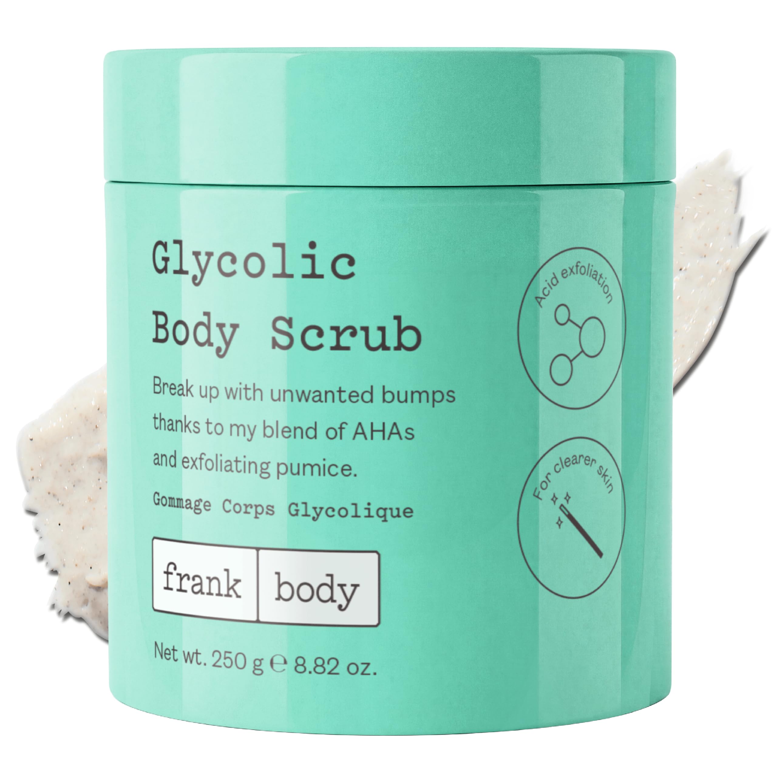 frank body Glycolic Acid Body Scrub - Fights KP & Breakouts & Spots & Tighte - frank body Official Product View 2
