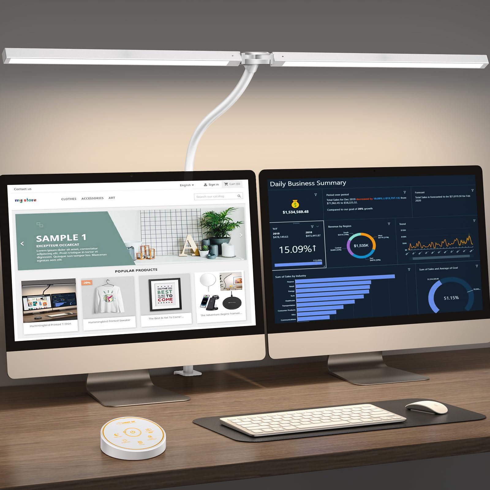 Pzloz Led Desk Lamp with Clamp: Architect Desk Lamp for Home Office, Eye Caring - Pzloz Official Product View 8