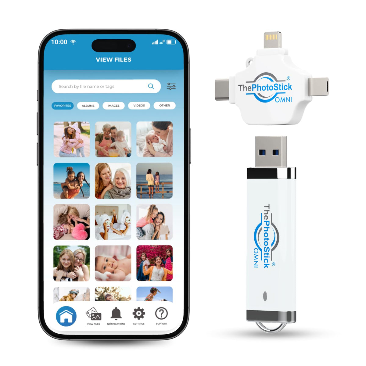 ThePhotoStick Omni 32GB Photo Backup for iPhone Android and - ThePhotoStick Official Imagery - 3