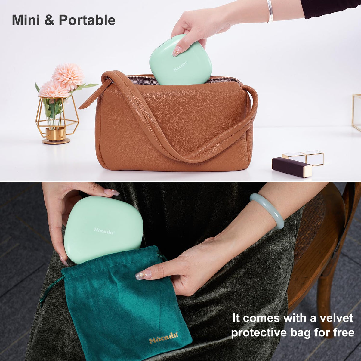 Compact Mirror with Light 4 Inches Compact 1x 10x Magnifying - Mocado Official Imagery - 7