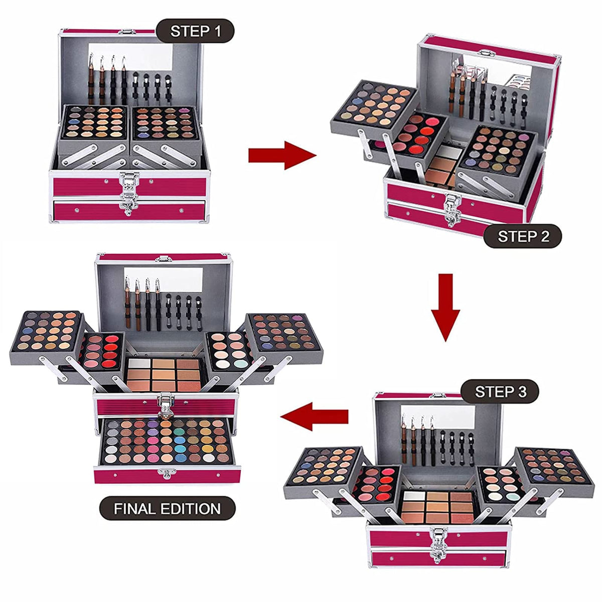 UNIFULL 132 Color All In One Makeup Kit for Women Girls - UNIFULL Official Imagery - 7