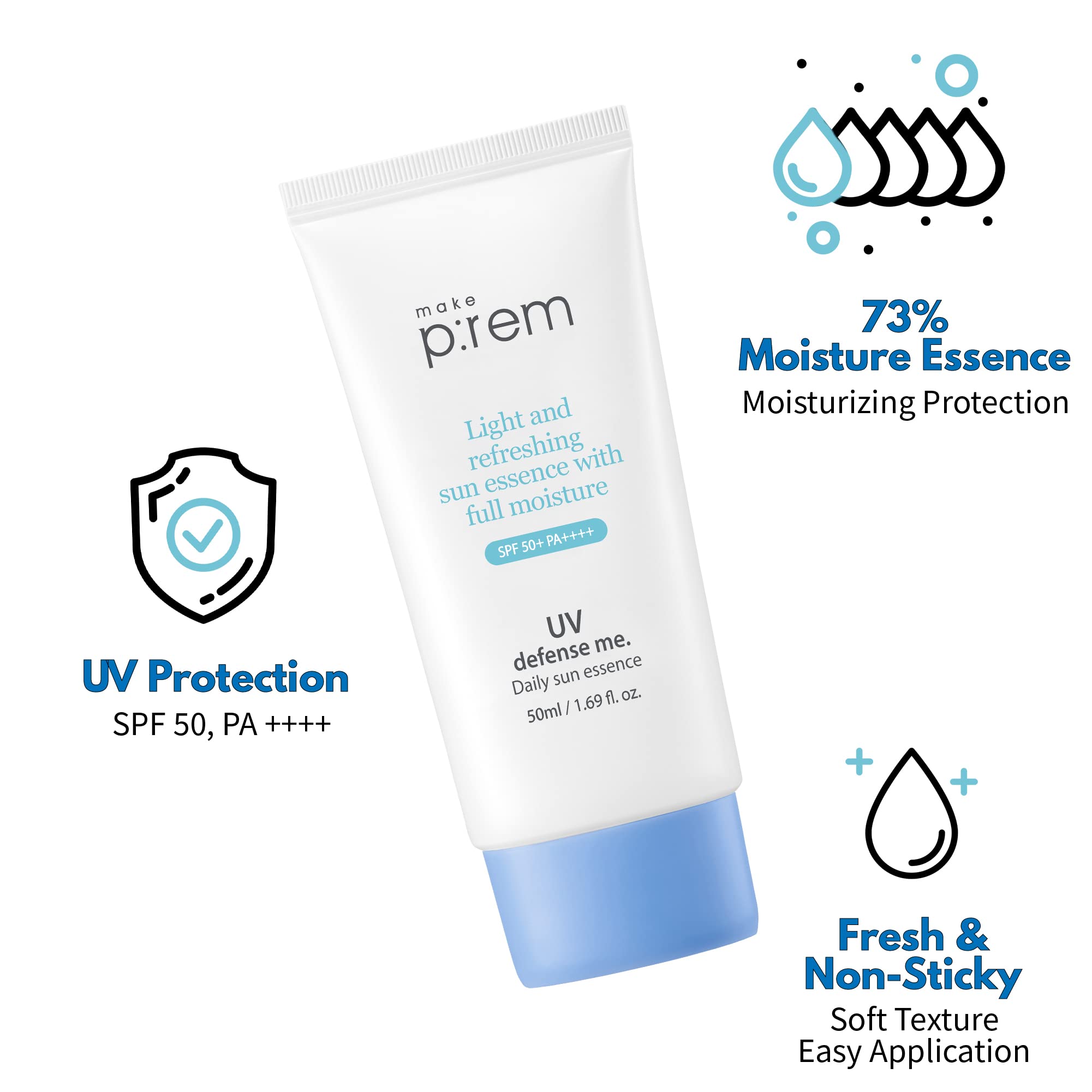 MAKEPREM UVA UVB Defense Me Daily Sun Essence VEGAN Makeup - MAKEP:REM Official Imagery - 5