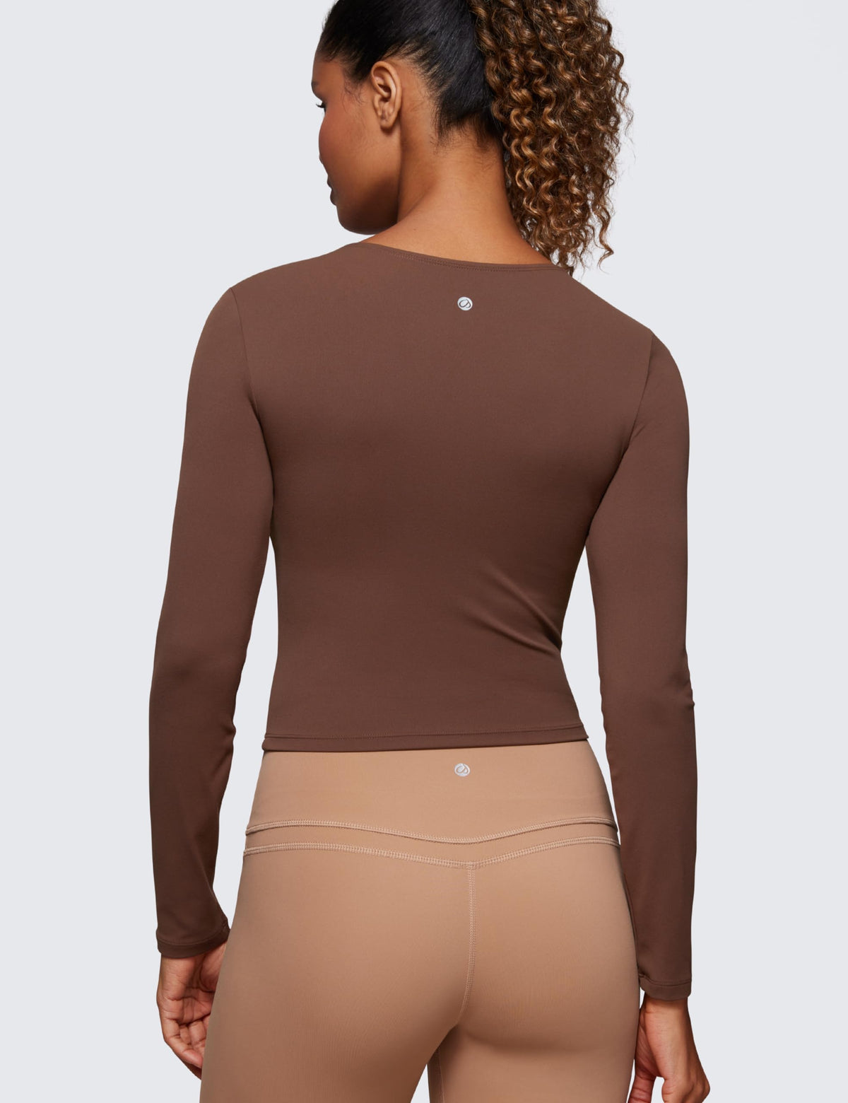 CRZ YOGA Butterluxe Crewneck Crop Top - CRZ YOGA Official Imagery - 3