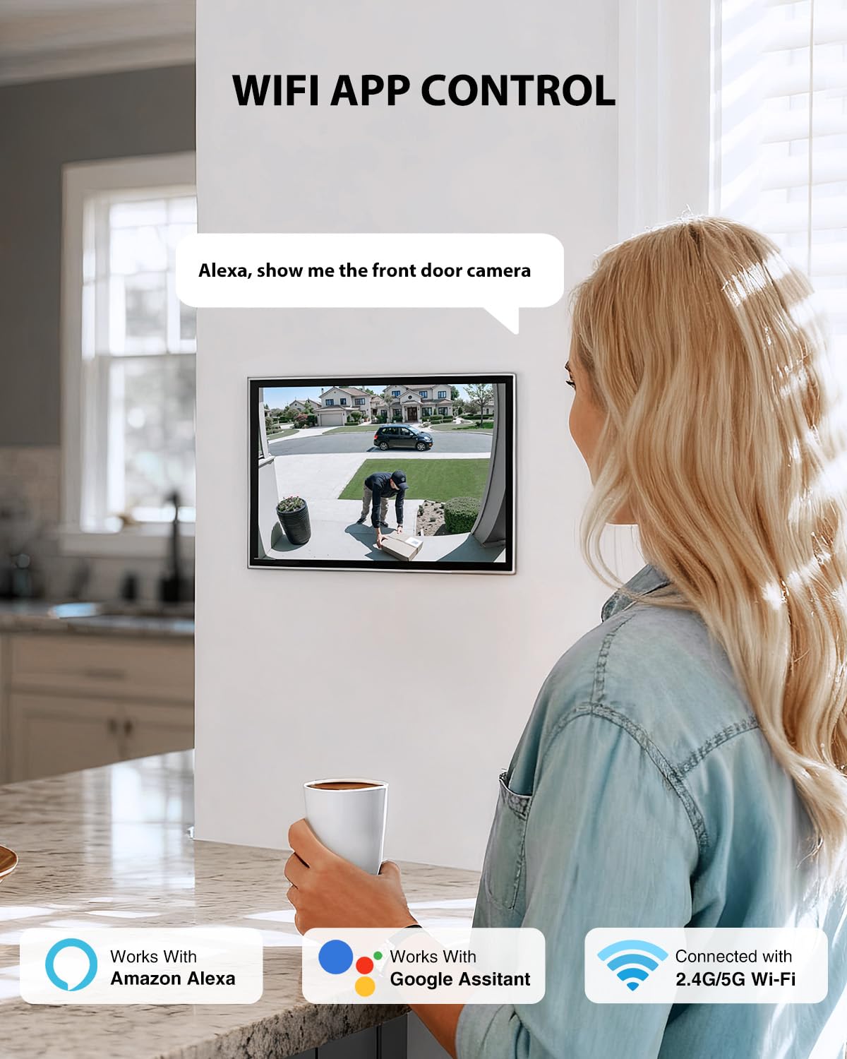 Floodlight Camera Hardwired 6500LM 2K HD Security Camera - Atfoyer Official Imagery - 8