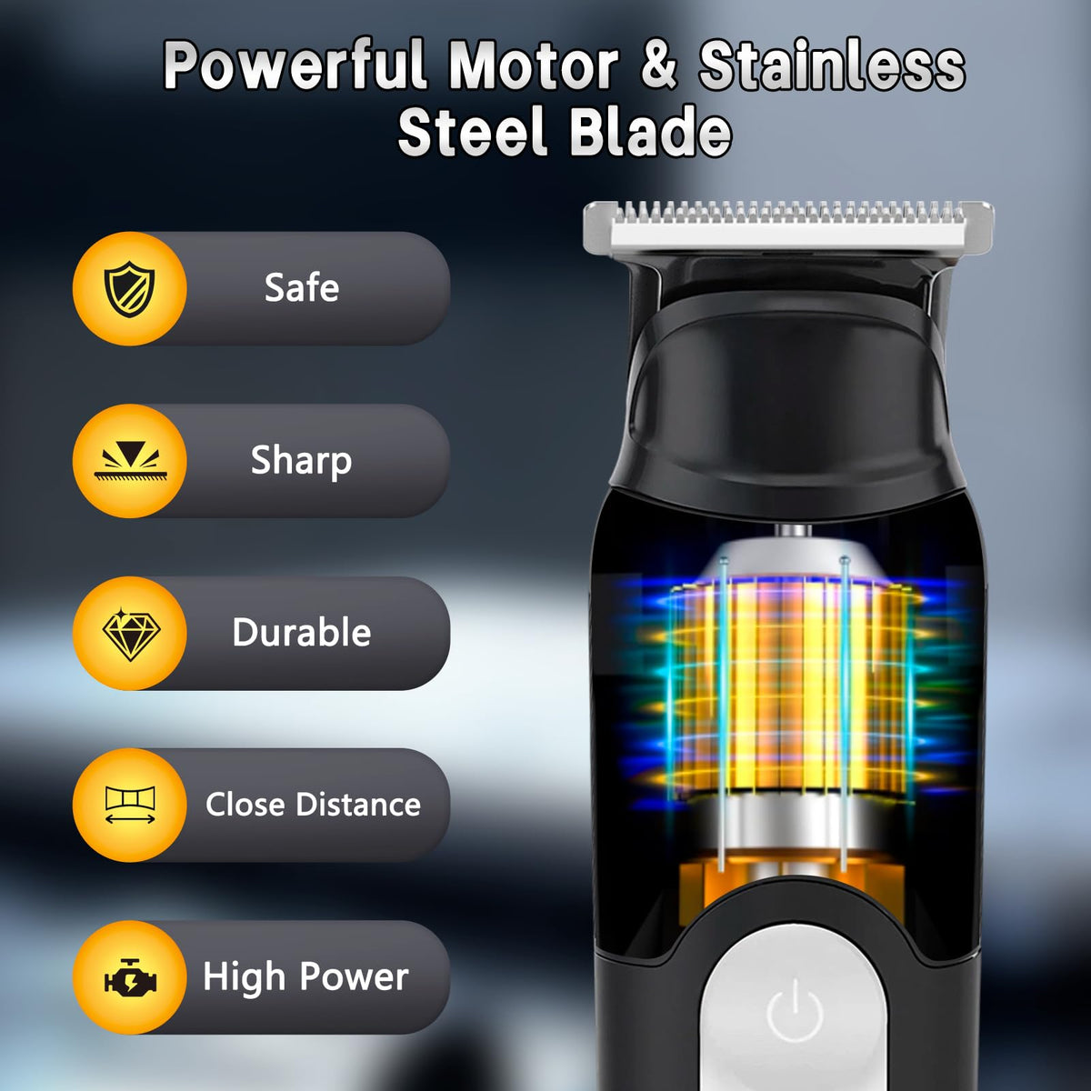 SUNNOW Beard Trimmer for Man Manscape Rechargeable Beard - SUNNOW Official Imagery - 7