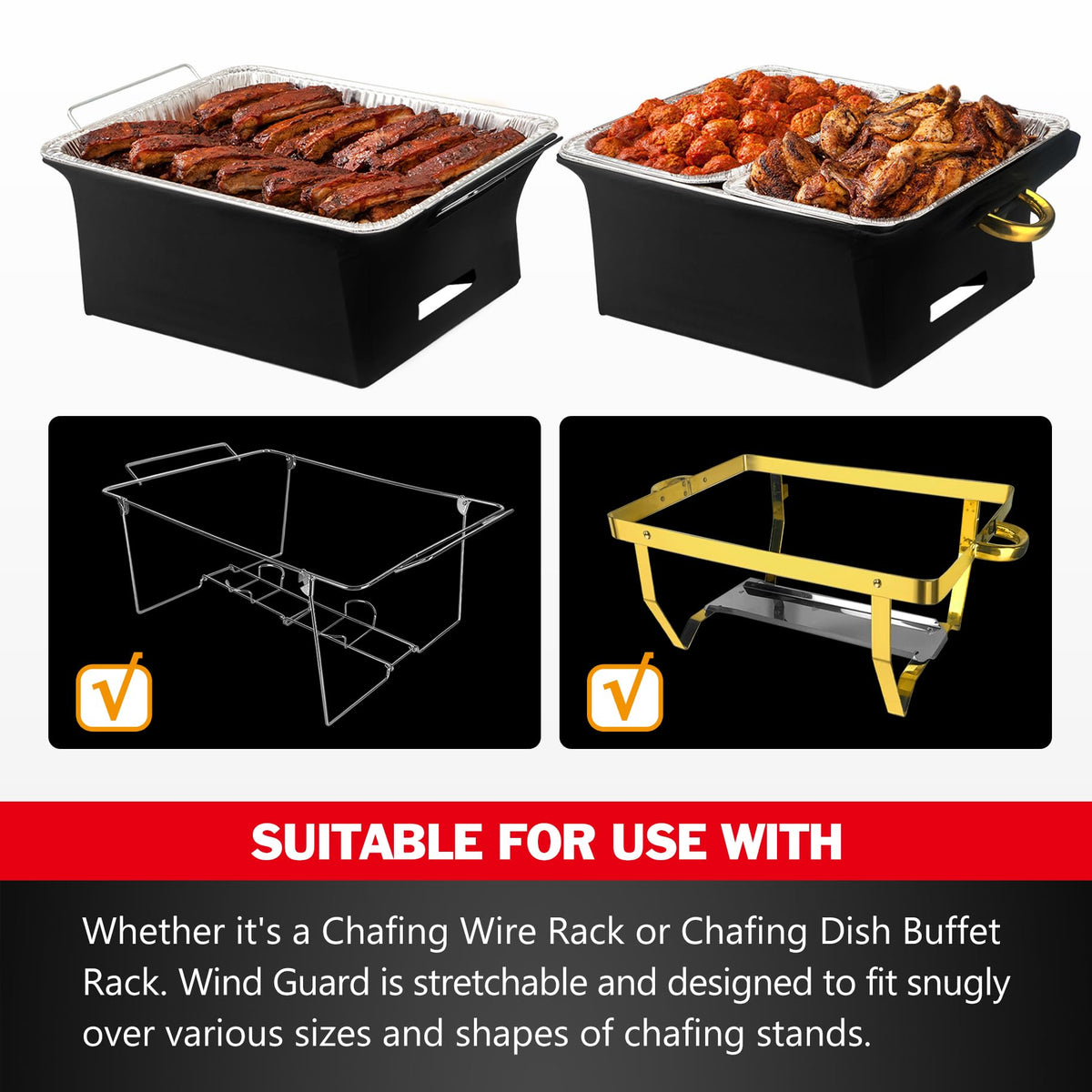 Chafer Wind Guard 4 Pack Flame Retardant Fabric Cover for - Peurif Official Imagery - 4