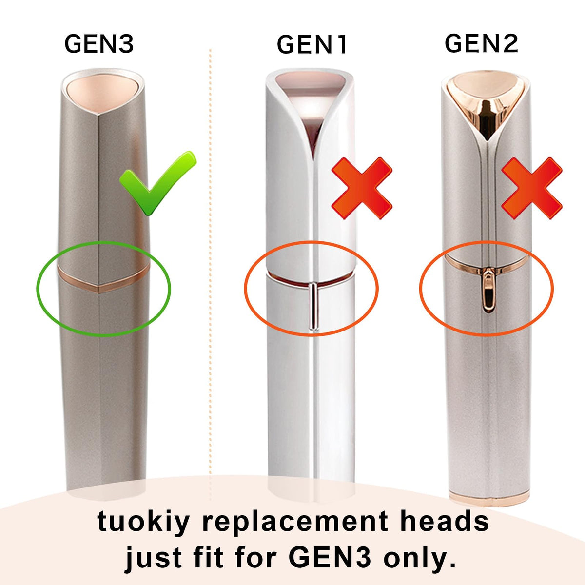 Replacement Heads for Finishing Touch Flawless Hair Remover - tuokiy Official Imagery - 3