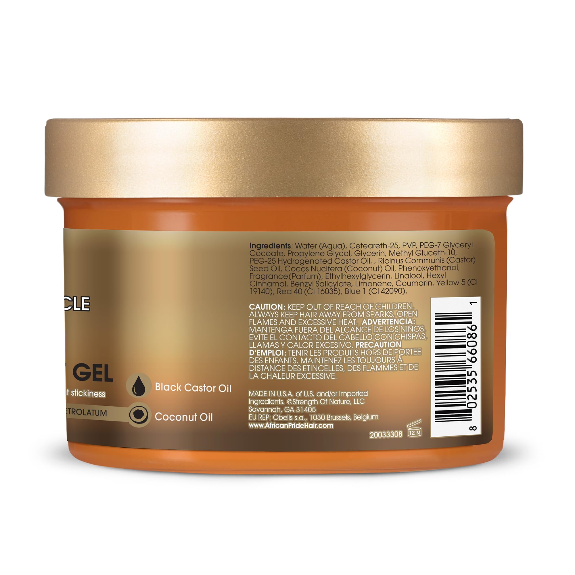 African Pride Black Castor Miracle Braid, Loc & Twist Gel - African Pride Official Product View 9