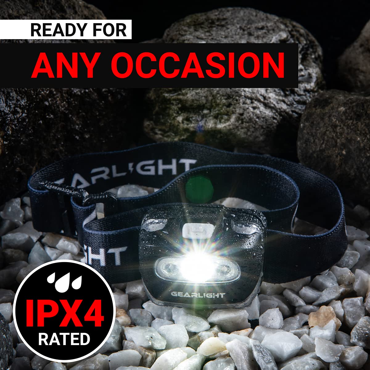 GearLight USB Rechargeable Headlamp Flashlight for Running - GearLight Official Imagery - 7