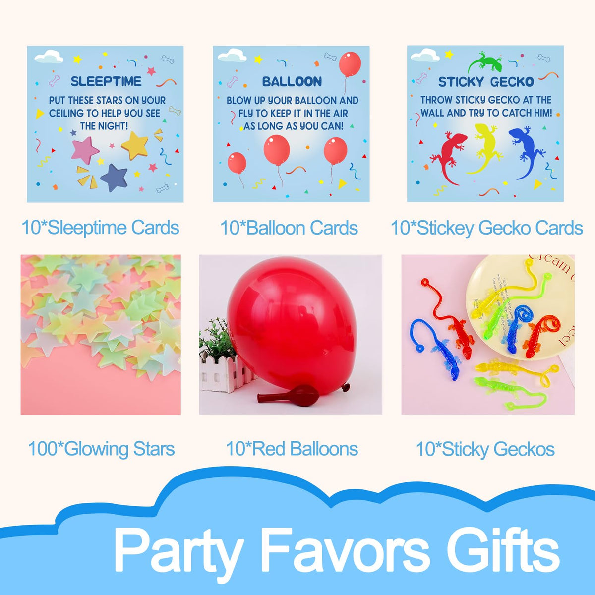 130Pcs Birthday Party Favors Gift Decorations Supplies for - WPAZH Official Imagery - 6