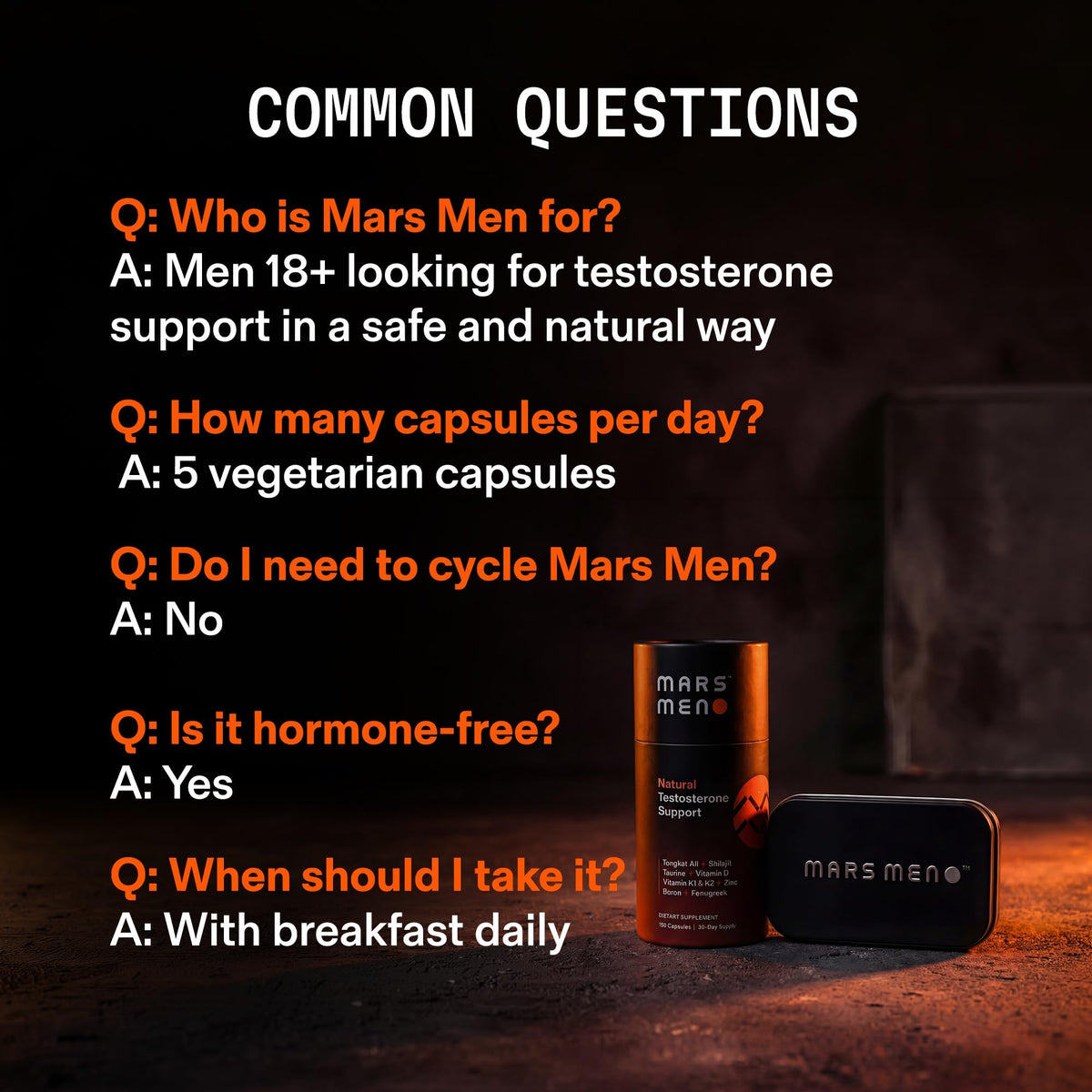 Testosterone Booster for Men - MARS MEN Official Imagery - 8