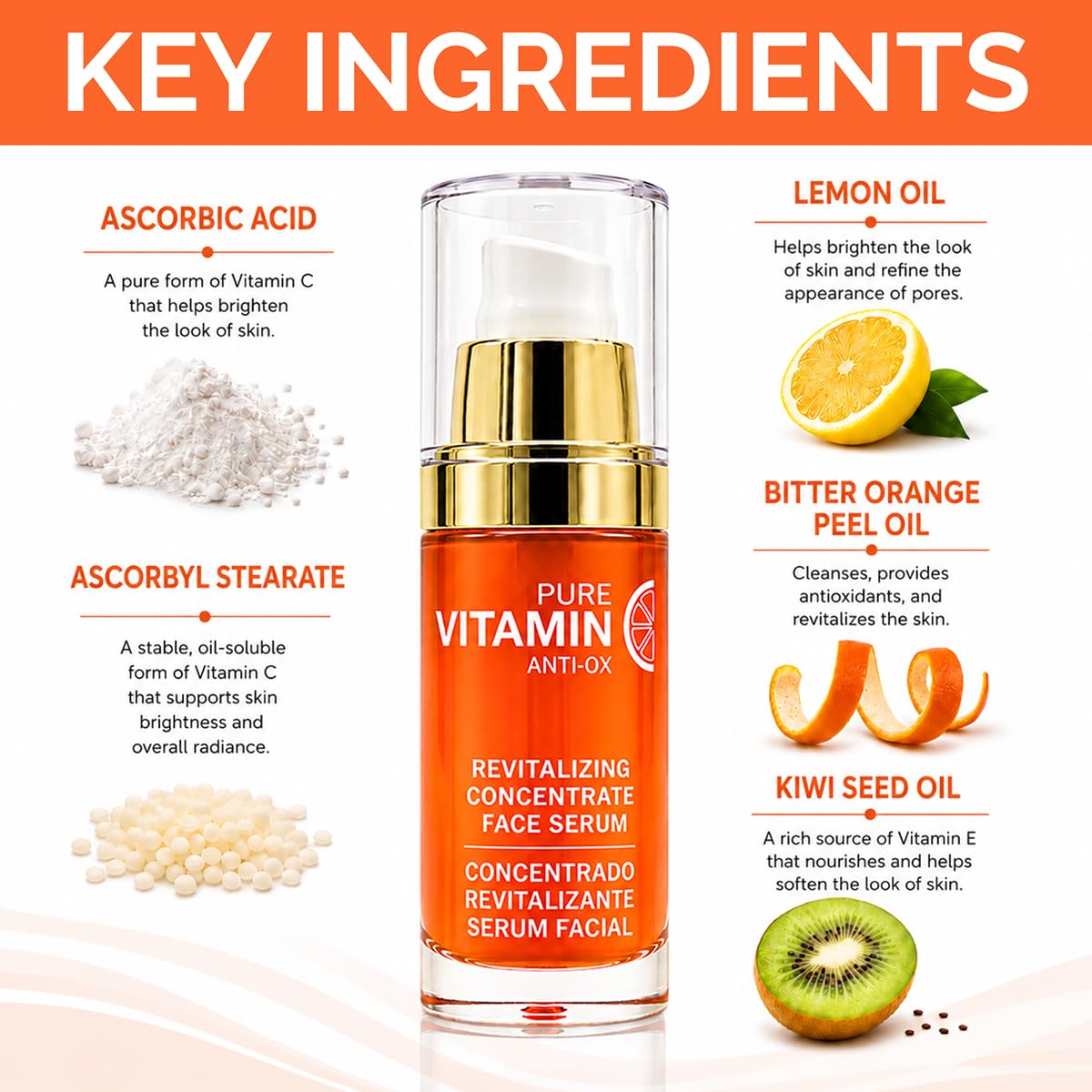 Noche Y Dia Vitamin C Serum for Mature Skin - Noche Y Dia Official Imagery - 5