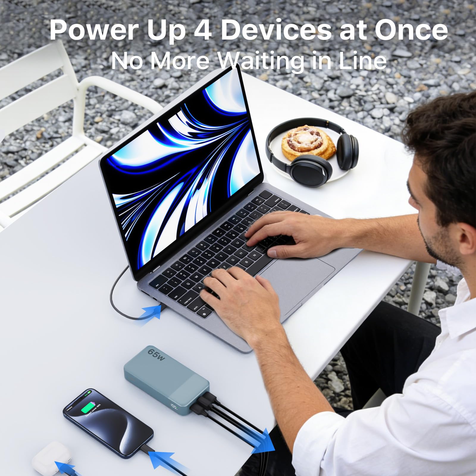NOBIS 65W 20000mAh Portable Charger Power Bank Fast Charging - NOBIS Official Imagery - 5