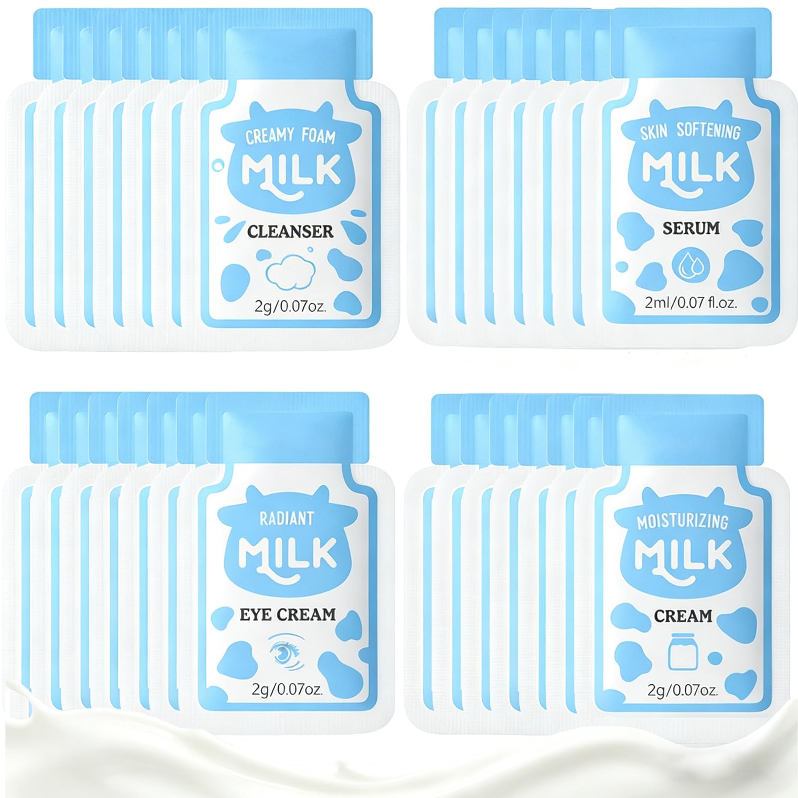Lingyun 28 PCS Mini Travel Skincare Set, Hydrating Skin Face - Lingyun