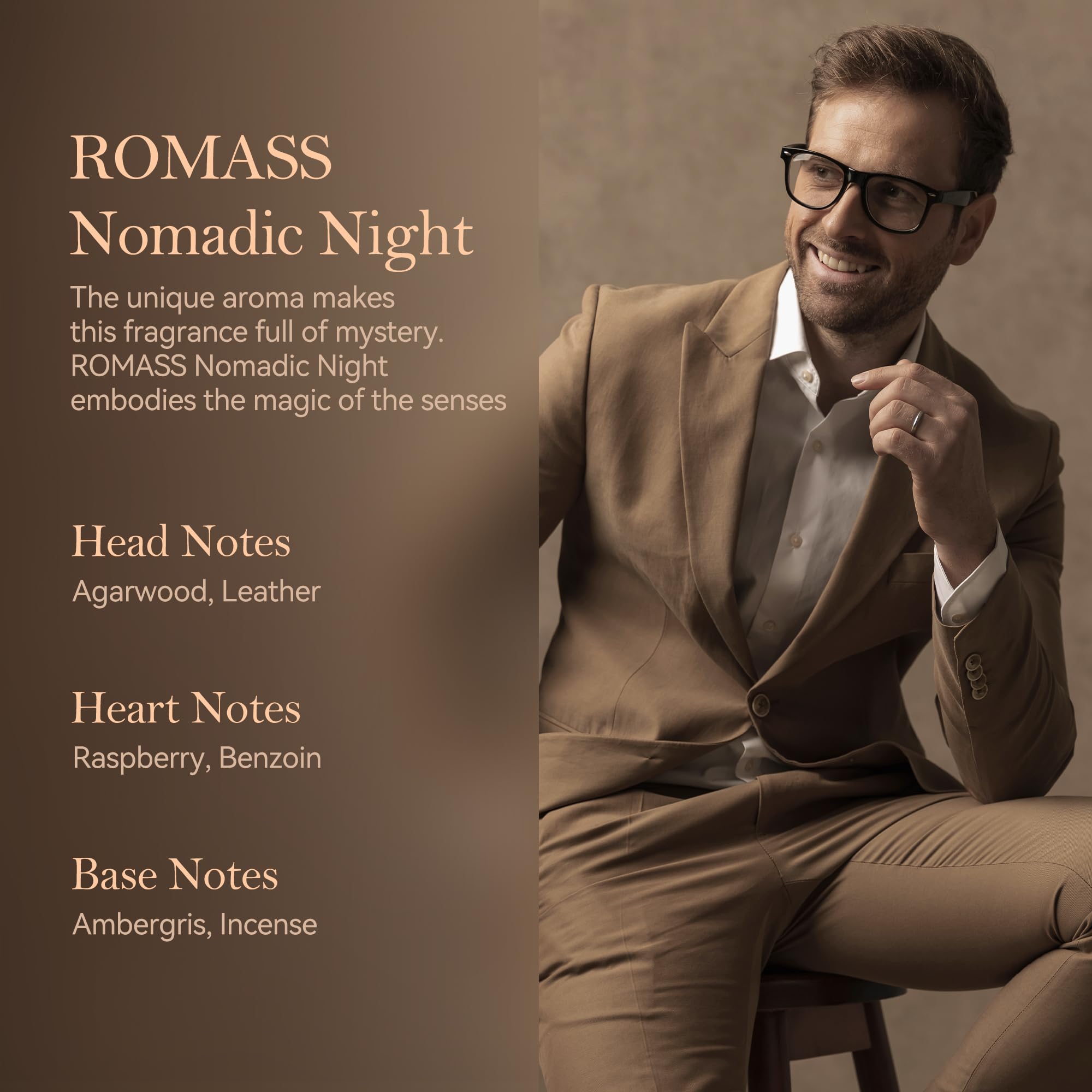 Nomadic Night Long Lasting Unisex Oud Perfume - ROMASS Official Imagery - 7