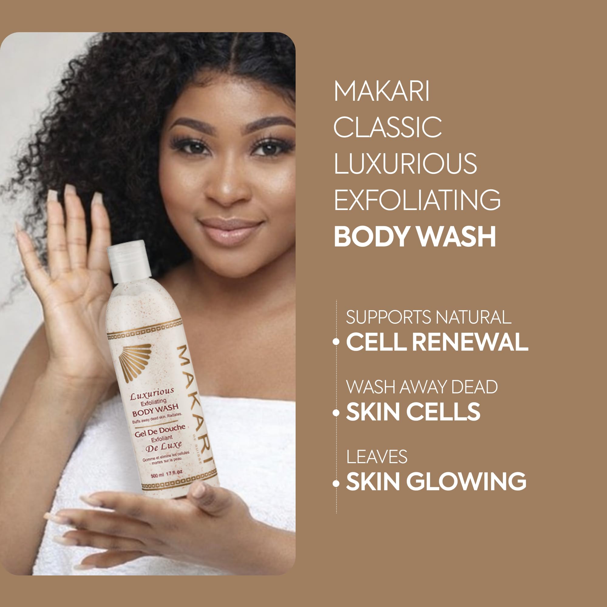 Makari Classic Luxurious Exfoliating Body Wash - Brightening & Exfoliating Body - MAKARI Official Product View 3