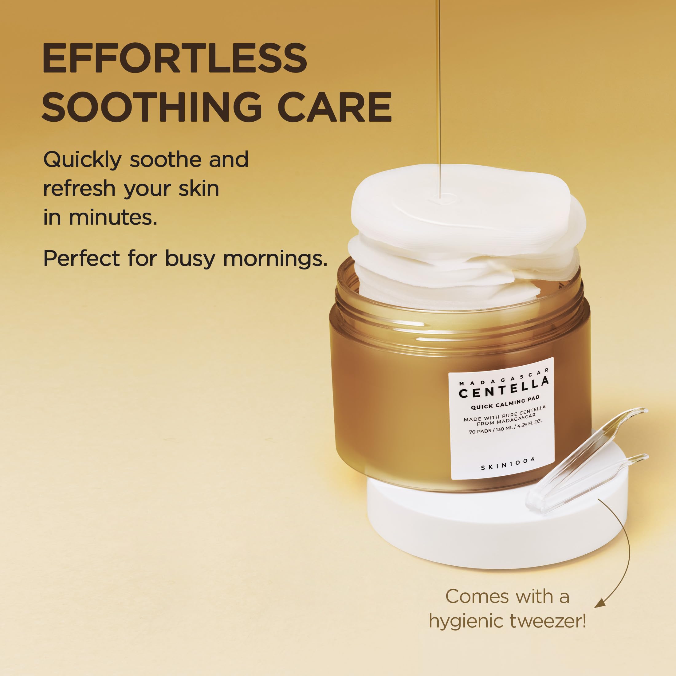 SKIN1004 Centella Quick Calming Pad 70 Pads Korean Face - SKIN1004 Official Imagery - 5