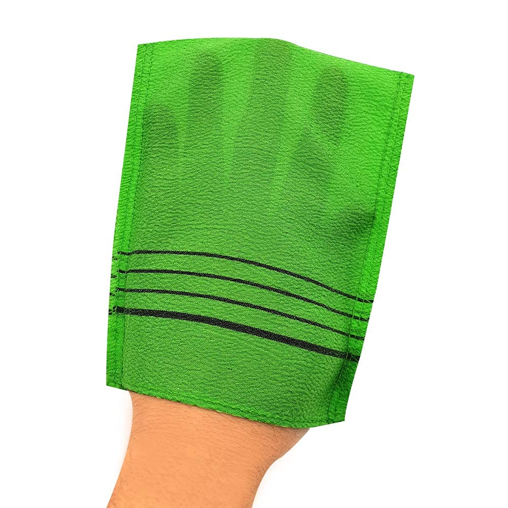 AALINAA Korean Italy Towel Genuine Korean Exfoliating Scrub Bath Mitten Green - AALINAA Official Product View 2