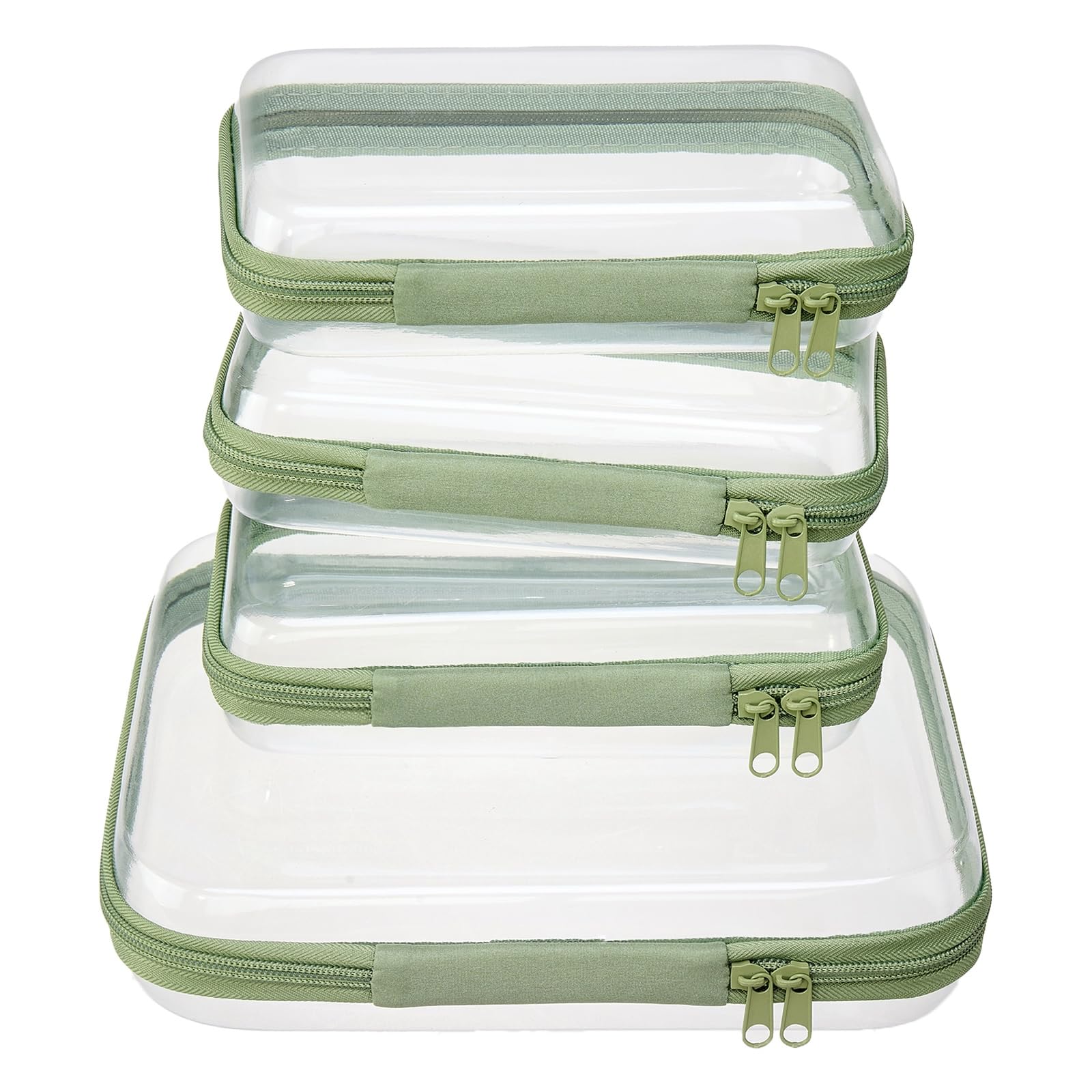 4 pcs Clear Zipper Pouches,Hard Shell Zipper Case - WELPIRT Official Product View 8