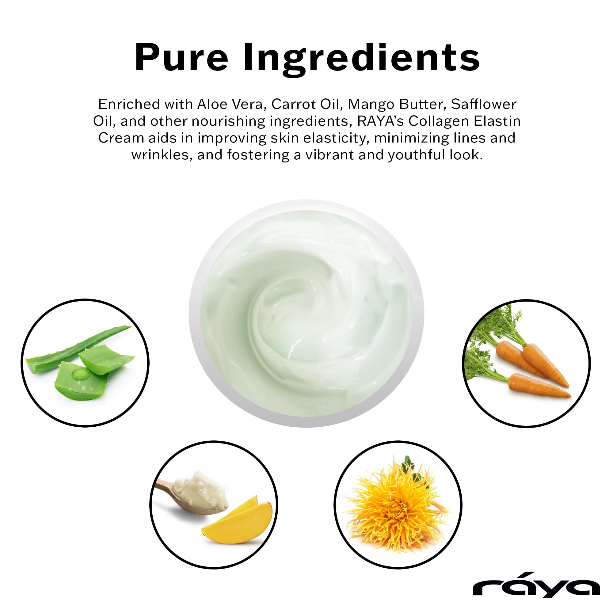 Raya Collagen Elastin Cream 401 Face Cream for Dry Skin with - Raya Official Imagery - 3