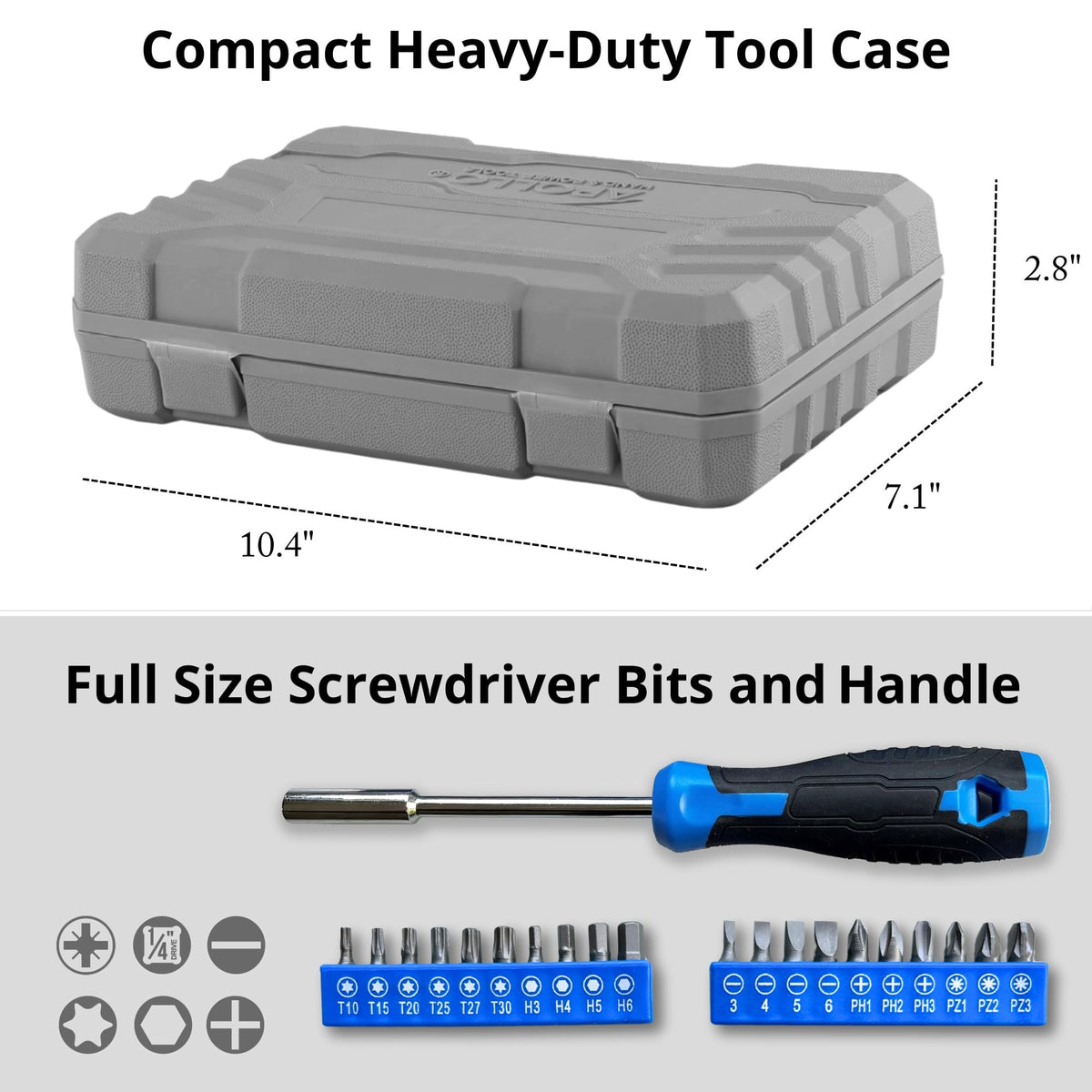 Apollo Tools 81 Piece Home Tool Set Blue Gray DT2020 - Apollo Official Imagery - 4