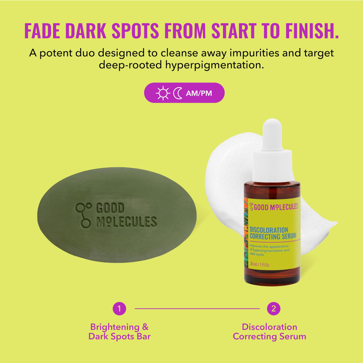 Good Molecules Brightening Skincare Set Discoloration Serum - Good Molecules Official Imagery - 3