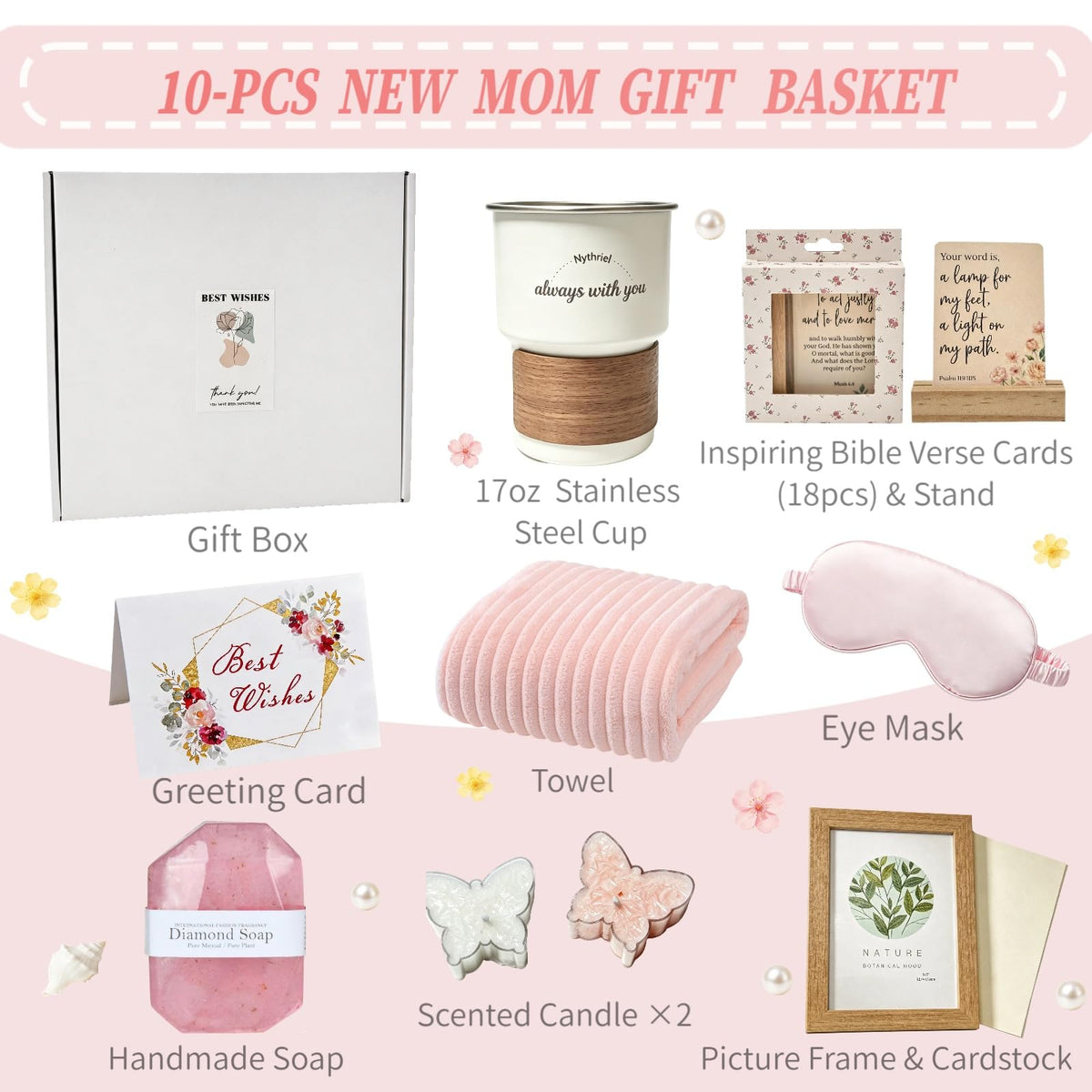 Christian New Mom Gift Baskets Birthday Gift Box Ideas for - Nythriel Official Imagery - 3