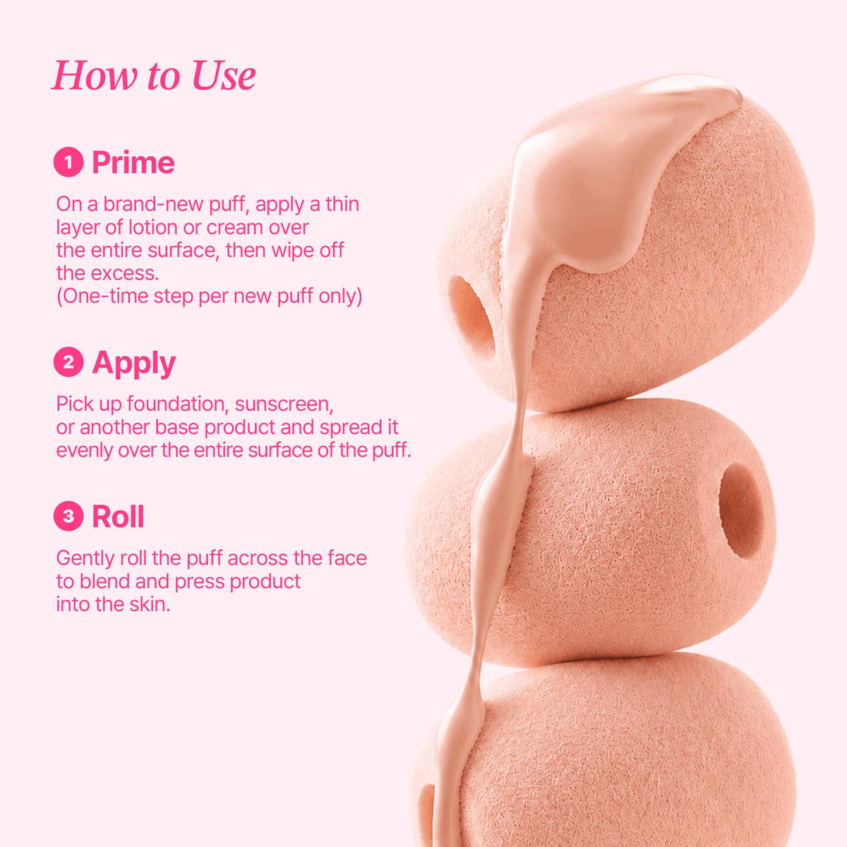 Rolling Makeup Sponge with Replaceable Puff Blender for - YUL7 Official Imagery - 5