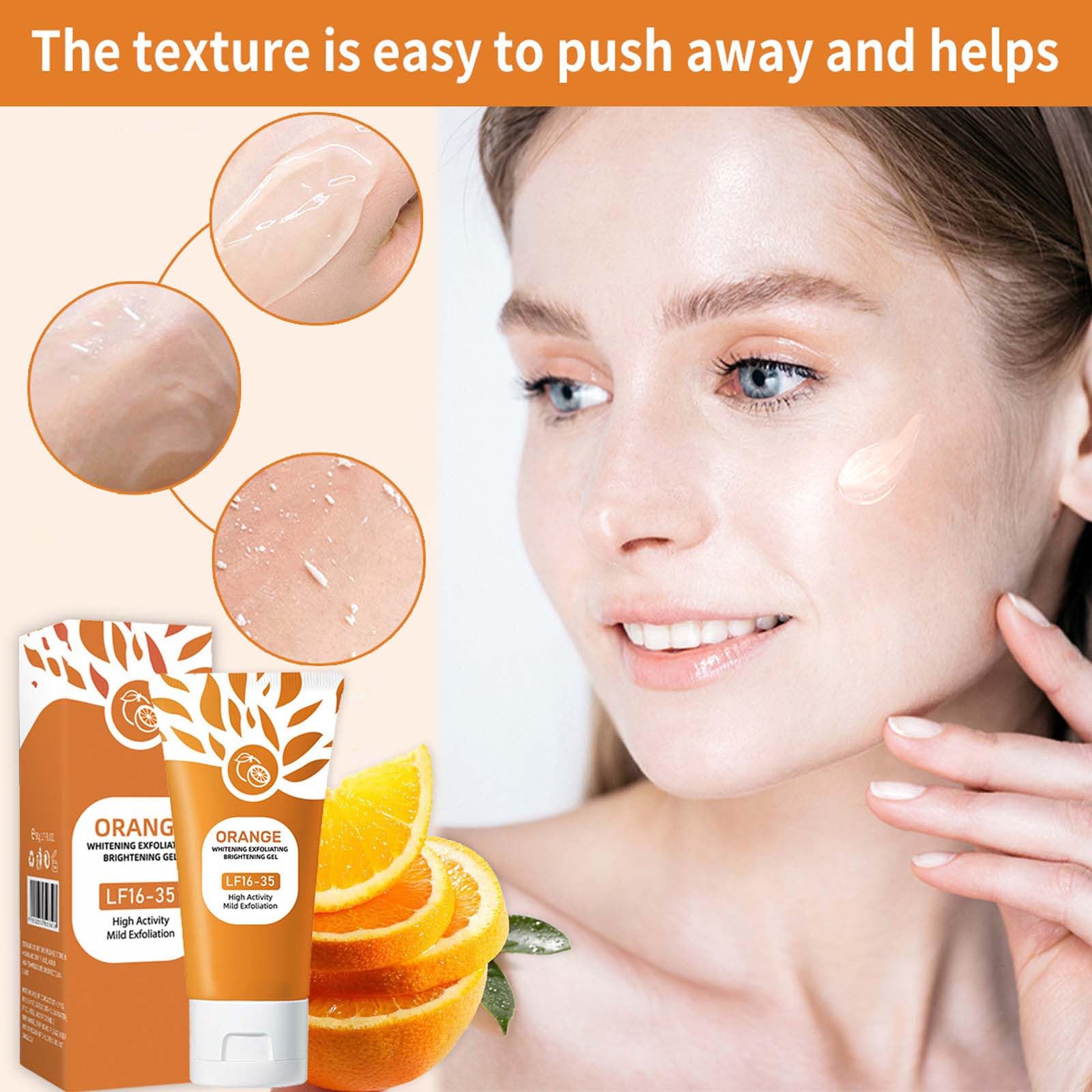 RnemiTe-amo Orange Enzymes Exfoliating Gel for Face & Body, Orange Exfoliating - RnemiTe-amo Official Product View 6
