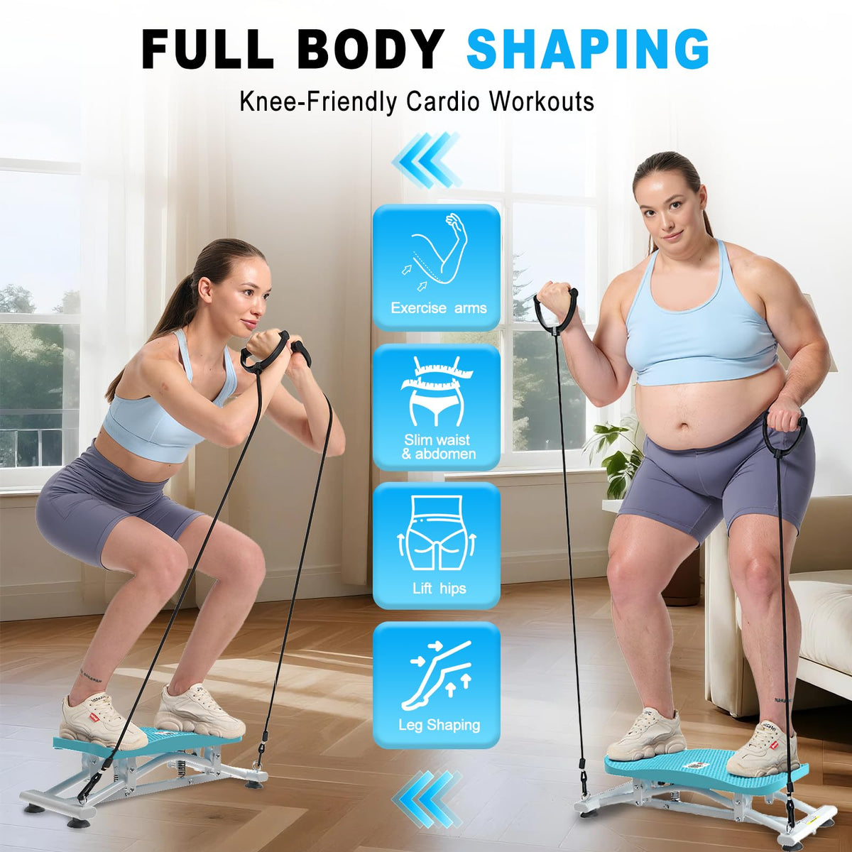 Ski Balance Board Rocking Stepper Ski Simulator for Home - HOTWAVE Official Imagery - 3
