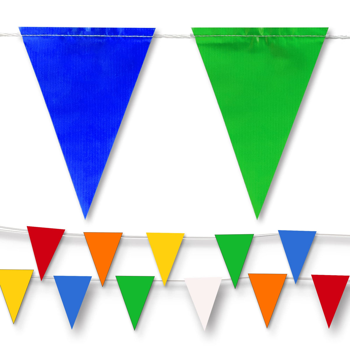 Blue Yellow Pennant Banner Flags - NACARUM Official Imagery - 7