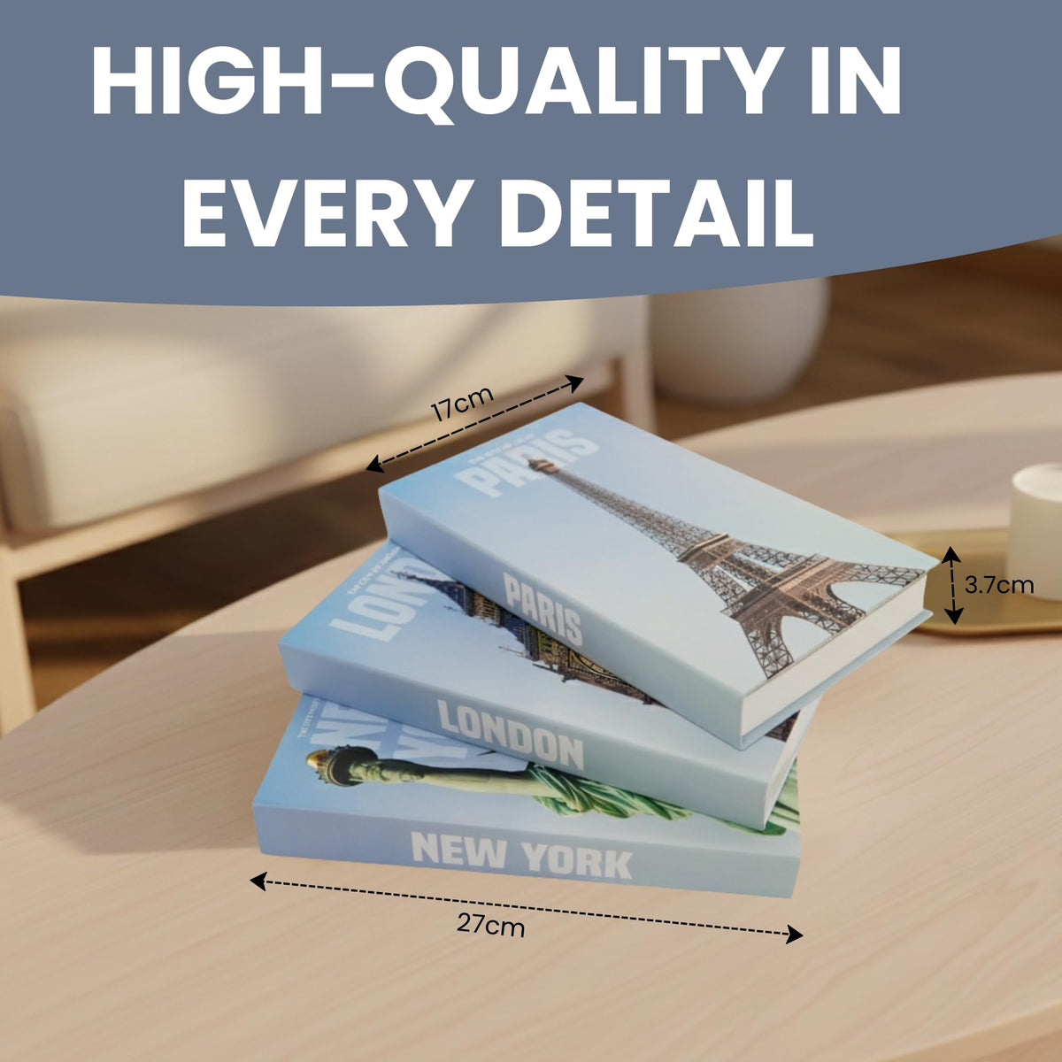 Antique Decorative Books for Home Decor - ORMARA HOMES Official Imagery - 3