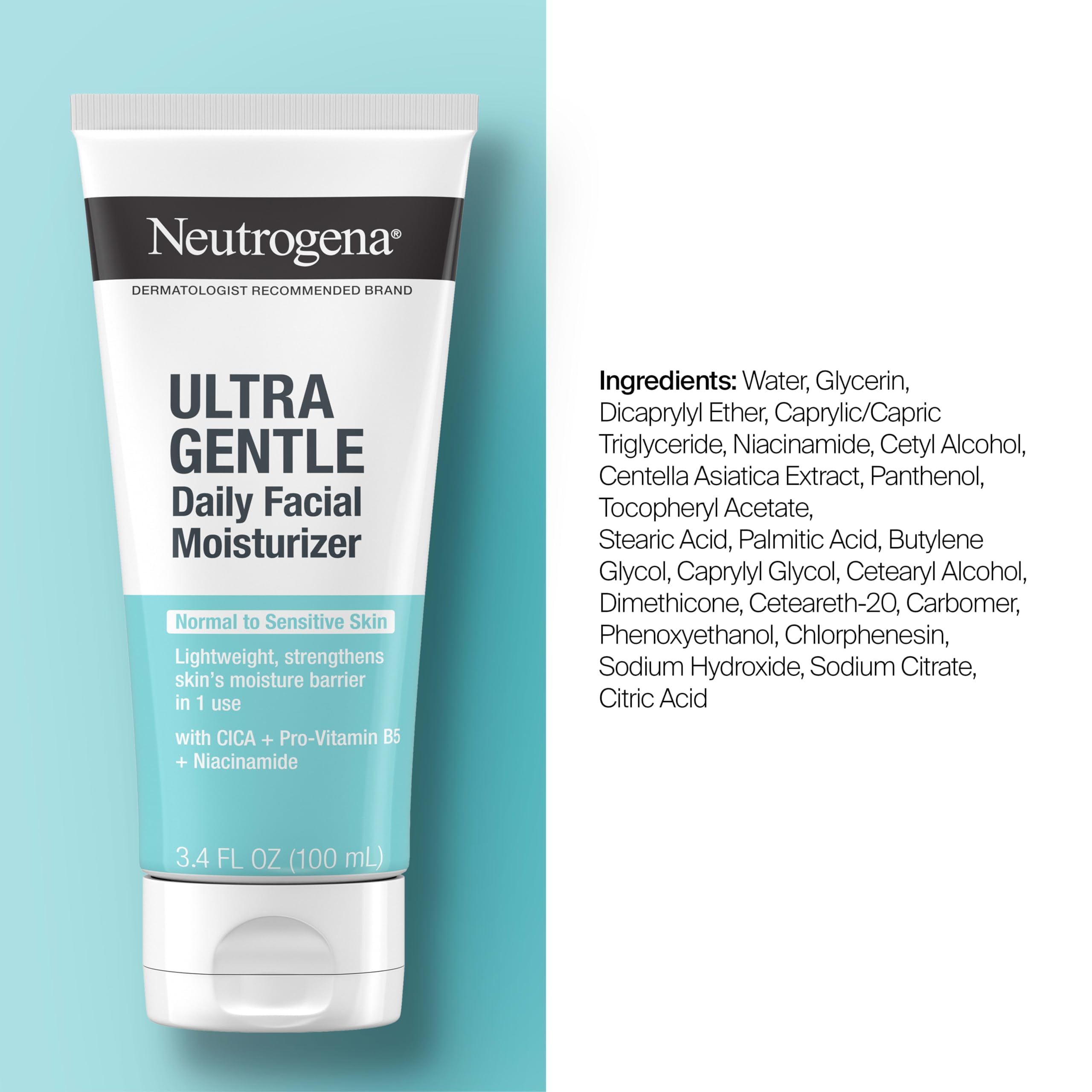 Neutrogena Ultra Gentle Daily Face Moisturizer, Fragrance-Free, - 4.6               4.6 out of 5 stars