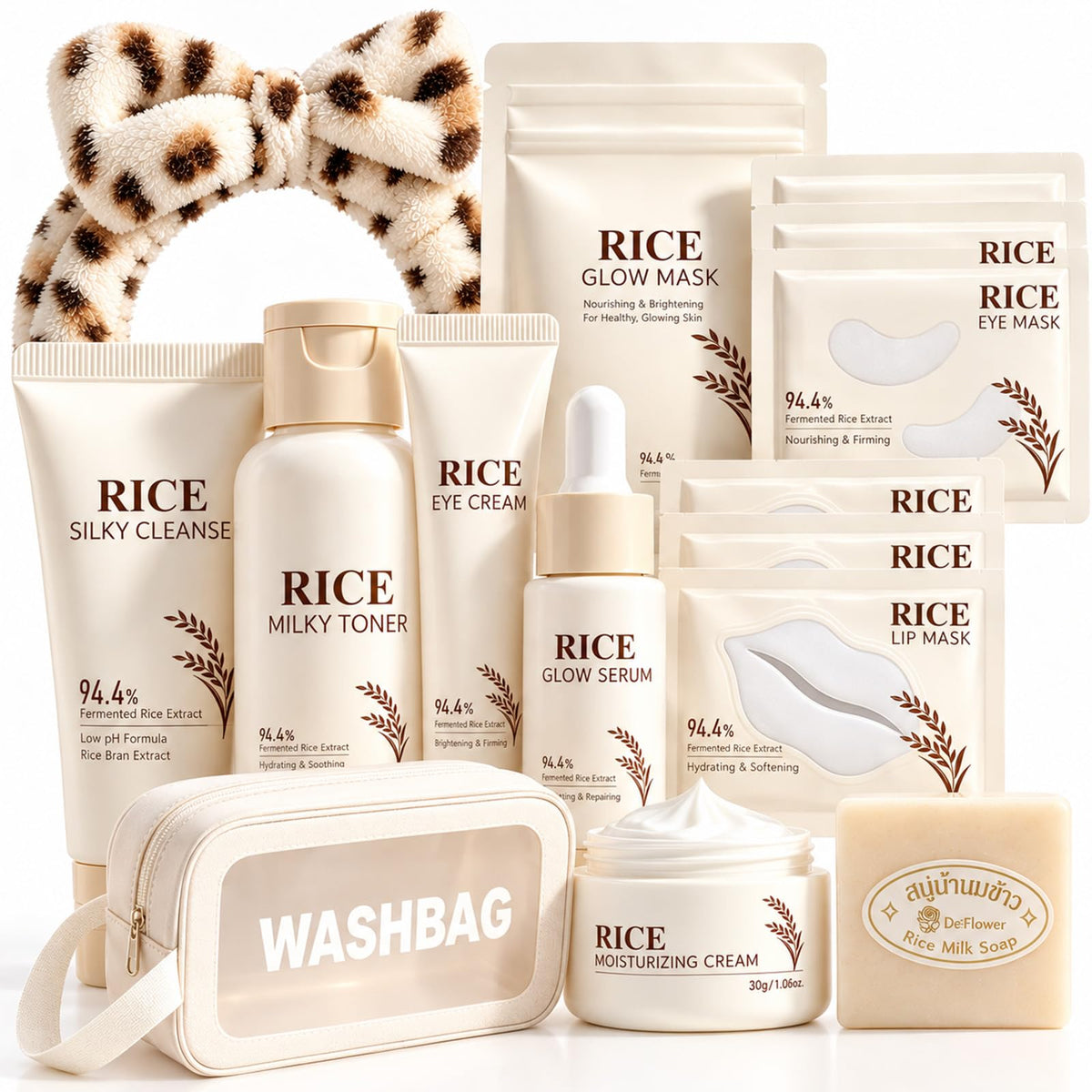17 PCS Korean Skin Care Set Rice Skin Care Set for Kids - Deepmind Official Imagery - 2